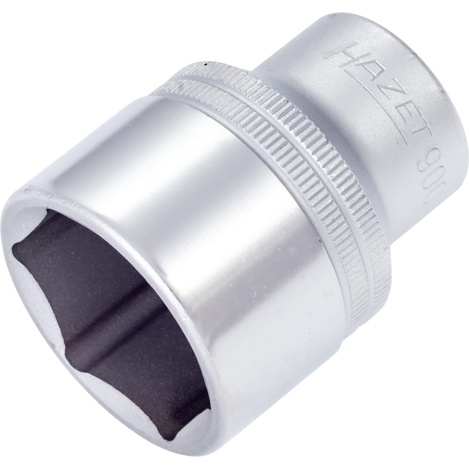 HAZET Socket ∙ hexagon 900-30 ∙ 1/2 inch (12.5 mm) square, hollow ∙ Outside hexagon traction profile ∙ size 30 mm
