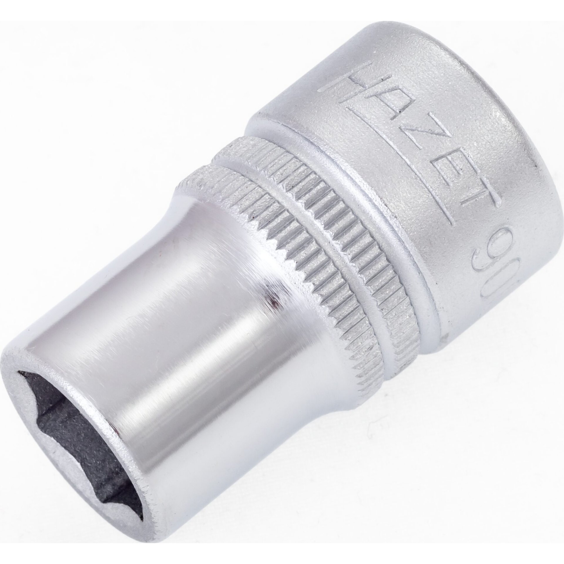 HAZET Socket ∙ hexagon 900-12 ∙ 1/2 inch (12.5 mm) square, hollow ∙ Outside hexagon traction profile ∙ size 12 mm