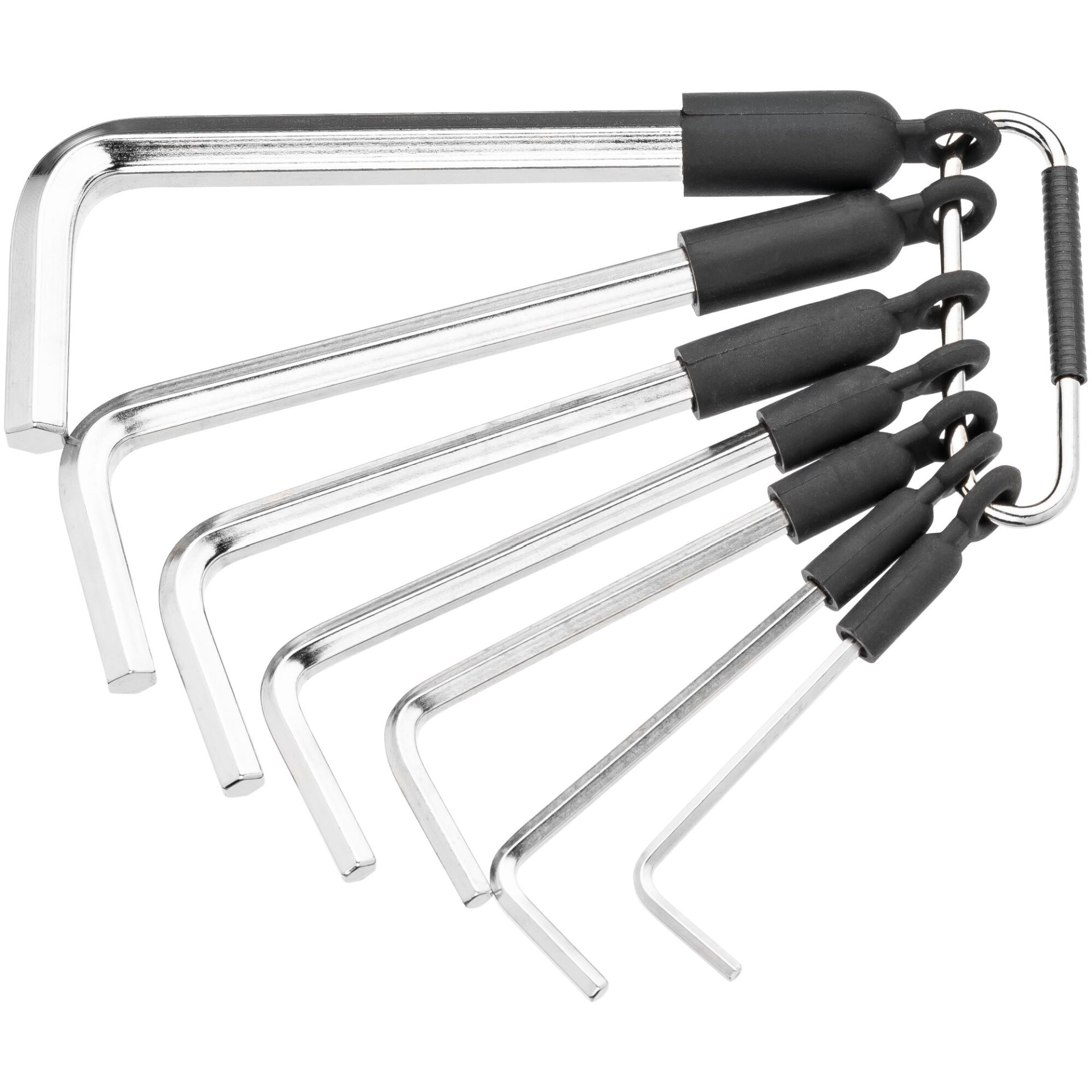 HAZET Jeu de clés mâles coudées 2100A/7R ∙ Profil à 6 pans intérieurs ∙ 3⁄32 – 5⁄16 ∙ Nombre d'outils : 7