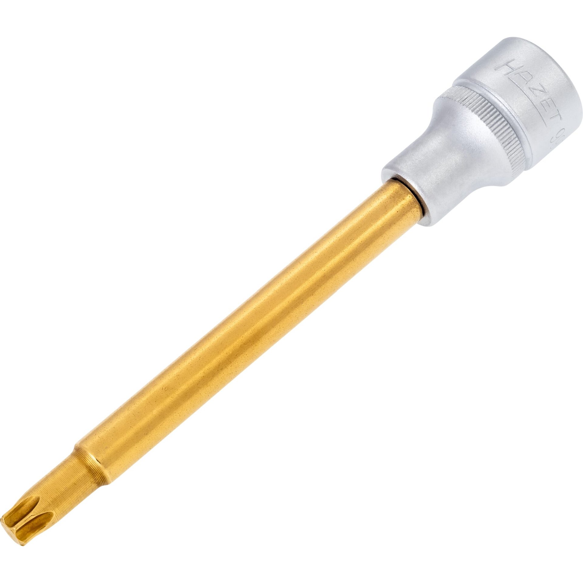 HAZET Screwdriver socket ∙ TORX® 992SLG-T45 ∙ 1/2 inch (12.5 mm) square, hollow ∙ Inside TORX® profile ∙ size T45