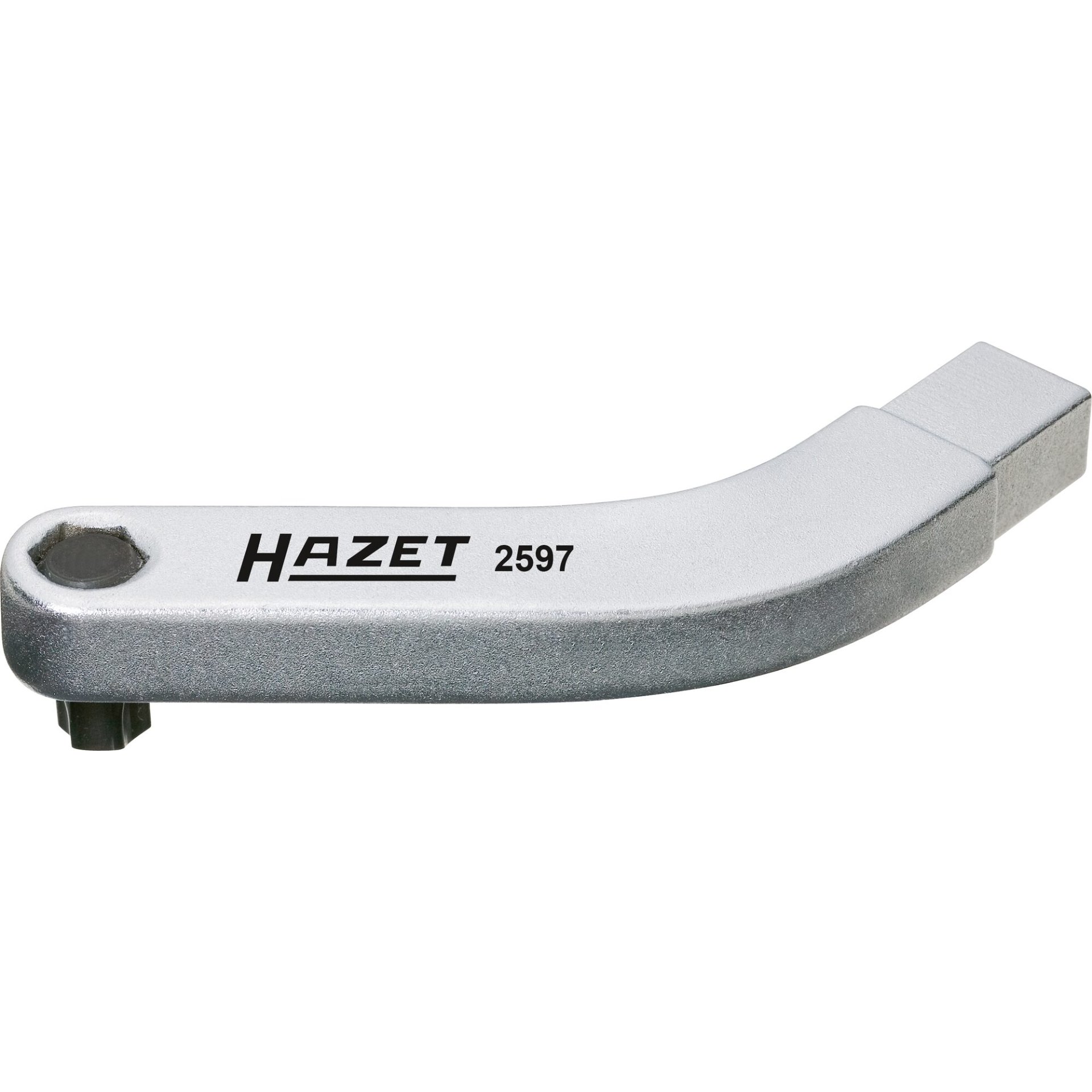 HAZET Attache mâle pour les charnières des portes · porte-embouts courbé 2597 ∙ Carré femelle 9 x 12 mm ∙ Profil TORX® intérieur, Hexagone creux 5/16 pouce (8 mm) ∙ taille T45