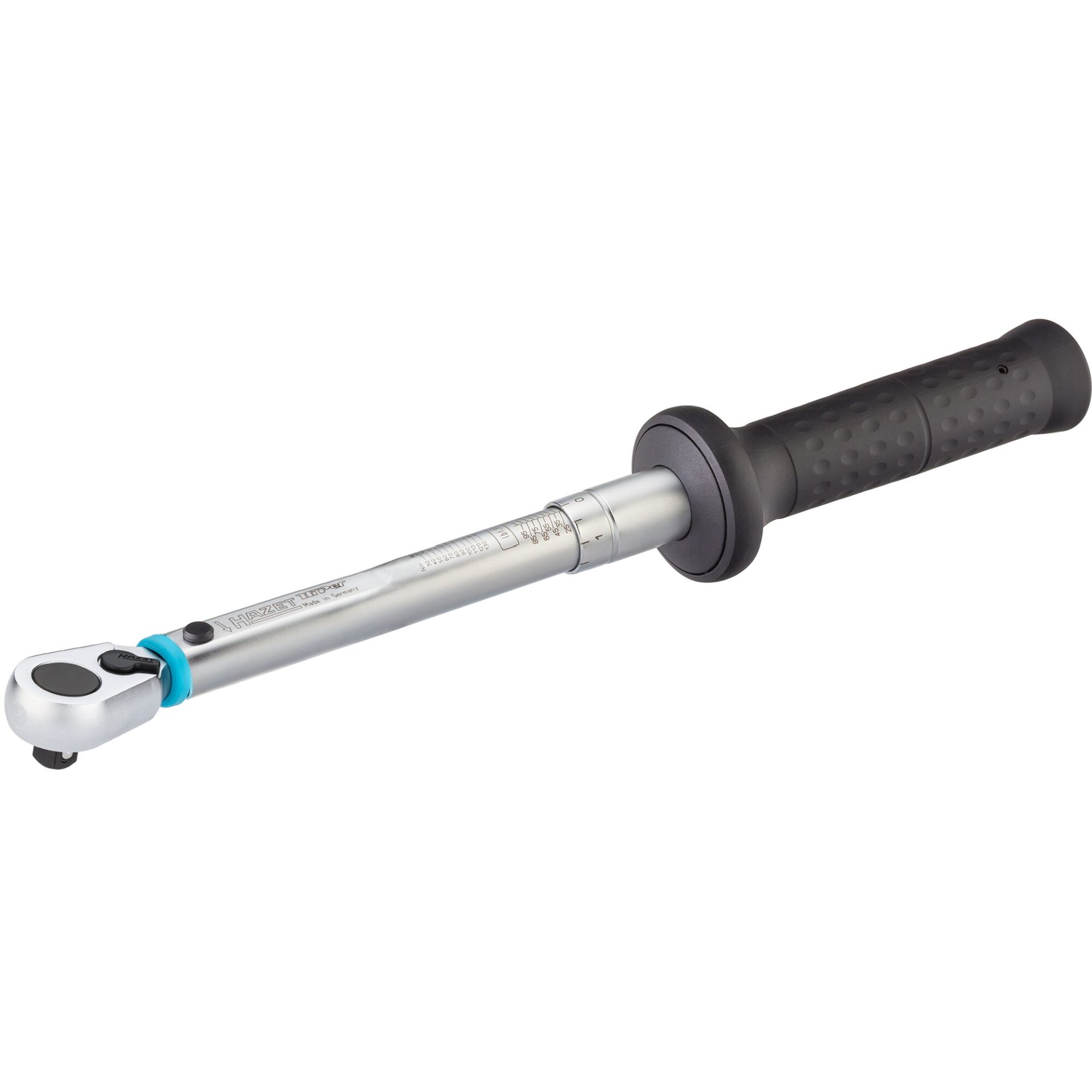 HAZET Drehmomentschlüssel ∙ US-STANDARD 6115-1CT ∙ Drehmomentbereich min-max: 27.1 – 135.6 Nm ∙ lbf min-max: 20 – 100 lbf.ft  ∙ Genauigkeit: 3% ∙ 3/8 Zoll (10 mm) Vierkant massiv ∙ Länge: 390 mm