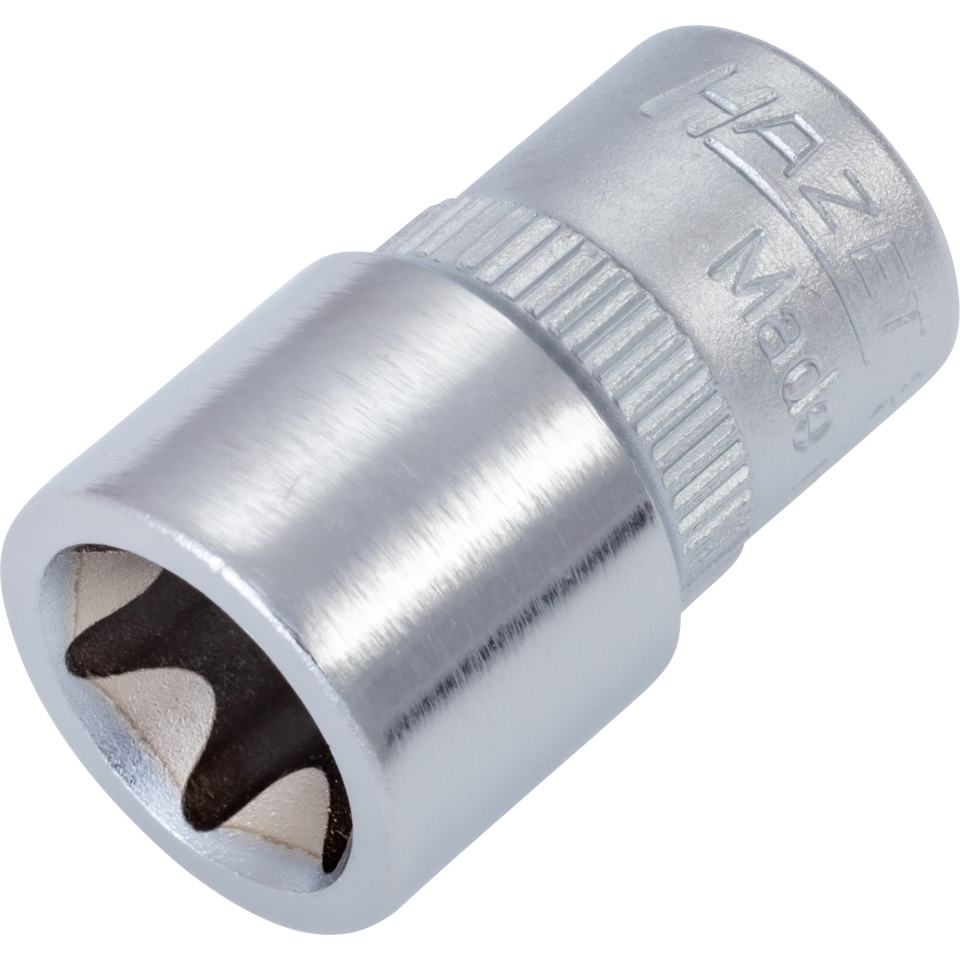 HAZET Socket ∙ TORX® 850-E12 ∙ 1/4 inch (6.3 mm) square, hollow ∙ Outside TORX® profile ∙ size E12