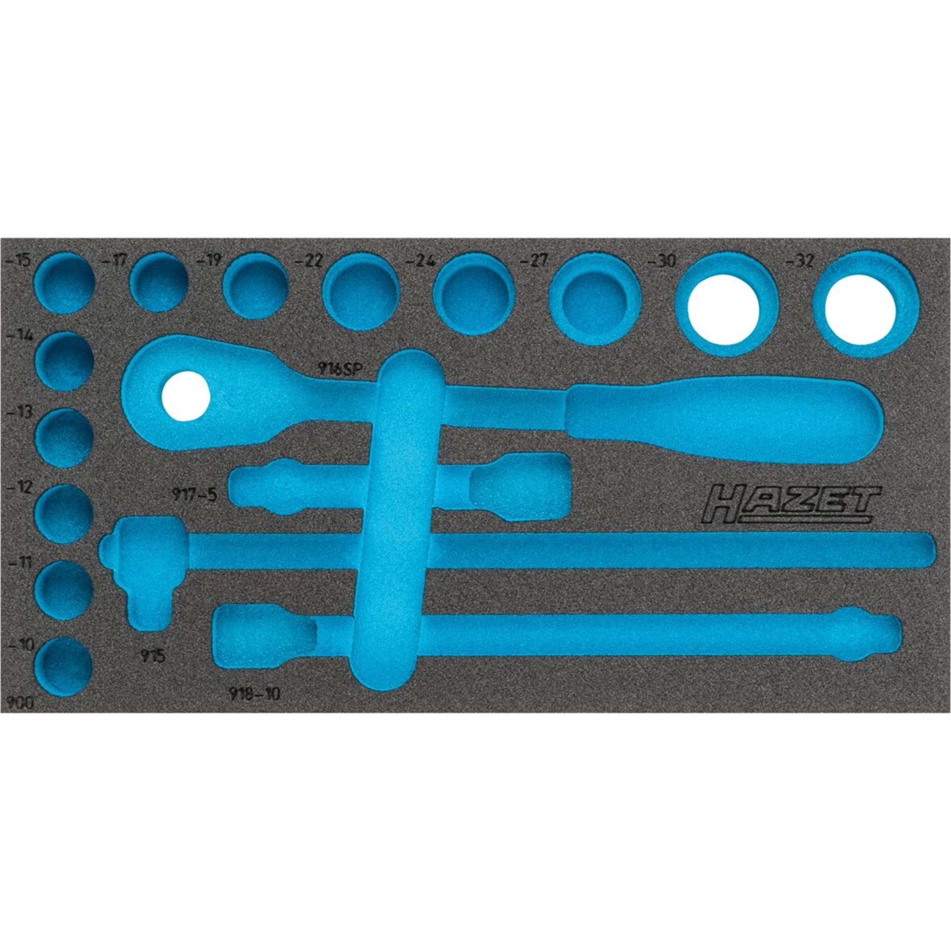 HAZET 2-Komponenten Weichschaum-Einlage 163-358L ∙ 342 mm x 172 mm