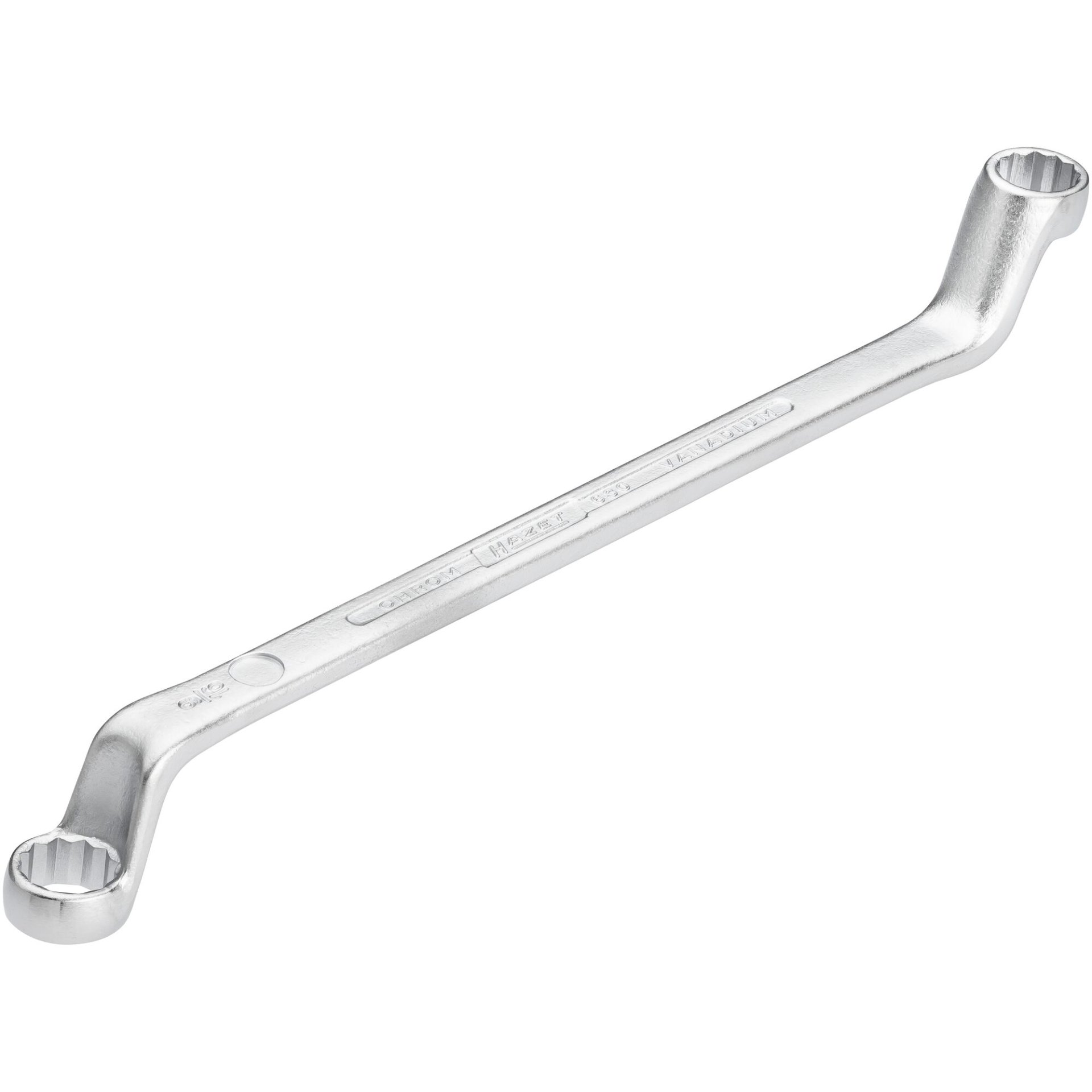 HAZET Doppel-Ringschlüssel 630A-1/2X9/16 ∙ Außenprofil Doppelsechskant ∙ SW 1⁄2 x 9⁄16″