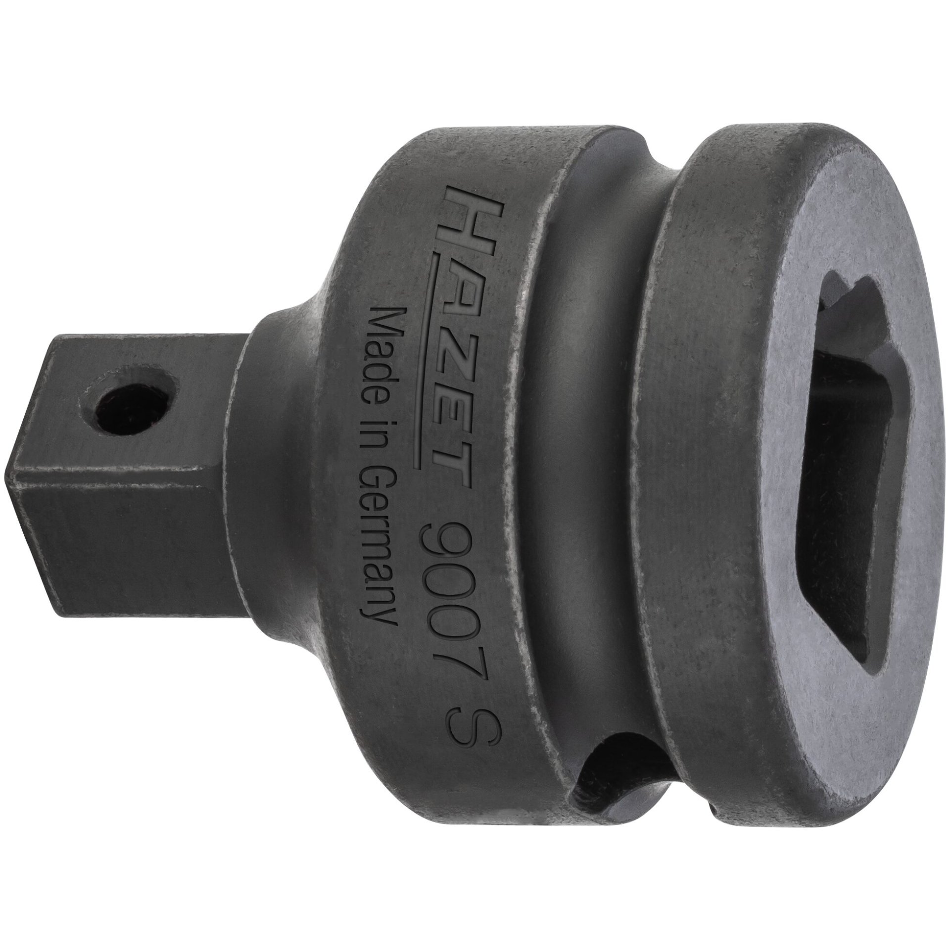 HAZET Reduzierstück 9007S ∙ 1/2 Zoll (12,5 mm) Vierkant hohl ∙ 3/8 Zoll (10 mm) Vierkant massiv ∙ 37 mm