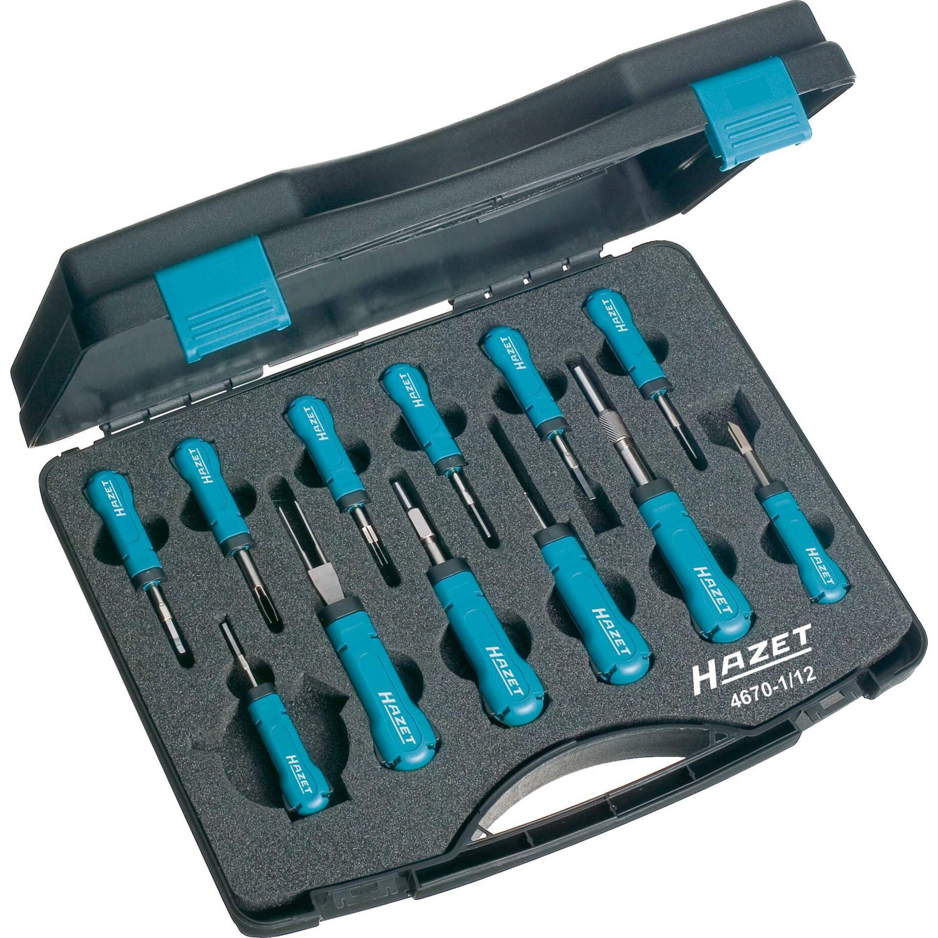 HAZET Cable release tool assortment 4670-1/12 ∙ 12 pieces ∙ Number of tools: 12