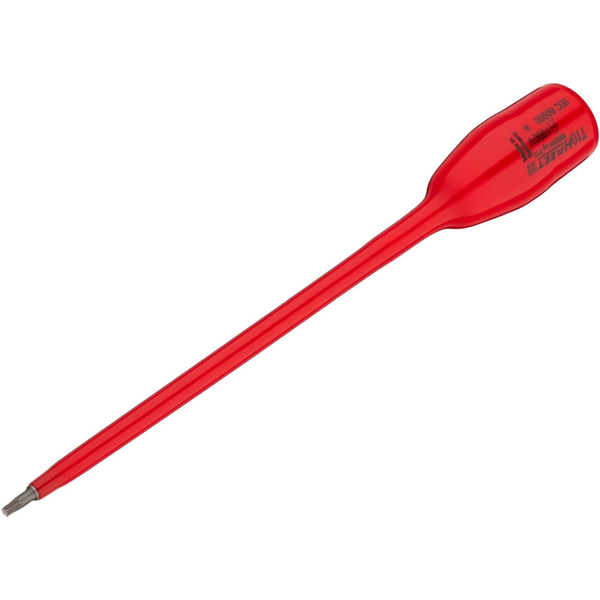 HAZET Schraubendreher-Steckschlüsseleinsatz ∙ schutzisoliert 8802KV-LG-T10 ∙ 3/8 Zoll (10 mm) Vierkant hohl ∙ Innen TORX® Profil ∙ SW T10