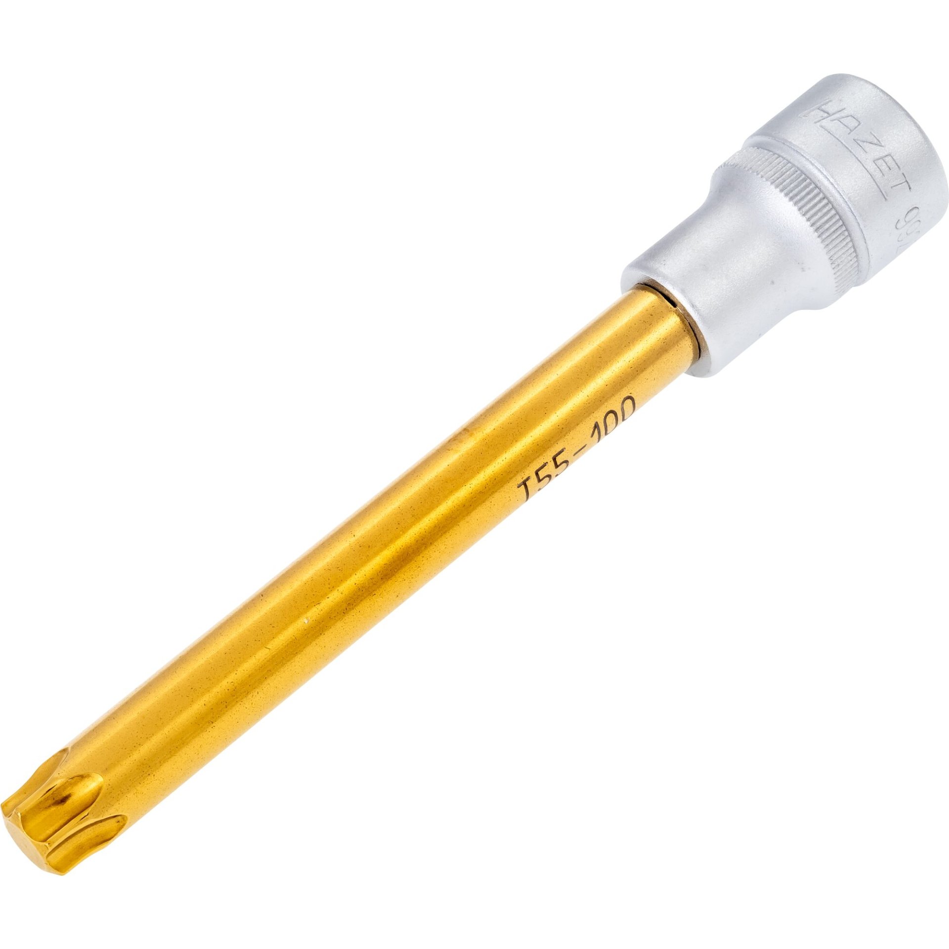 HAZET Screwdriver socket ∙ TORX® 992SLG-T55 ∙ 1/2 inch (12.5 mm) square, hollow ∙ Inside TORX® profile ∙ size T55