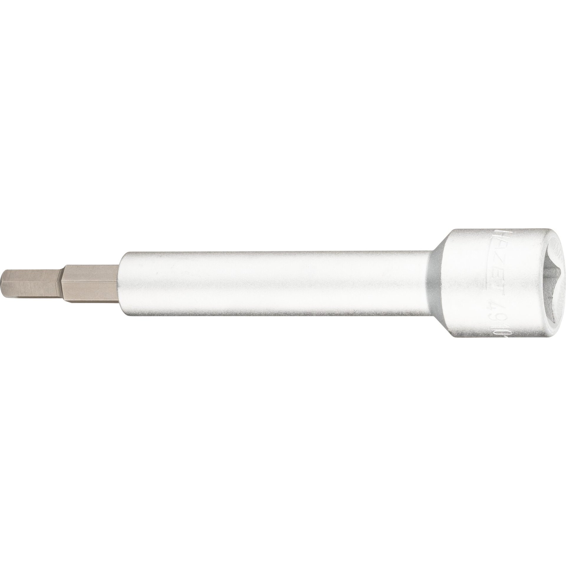 HAZET Verlängerung 4910-6 ∙ 1/2 Zoll (12,5 mm) Vierkant hohl ∙ Innensechskant Profil ∙ SW 6 mm