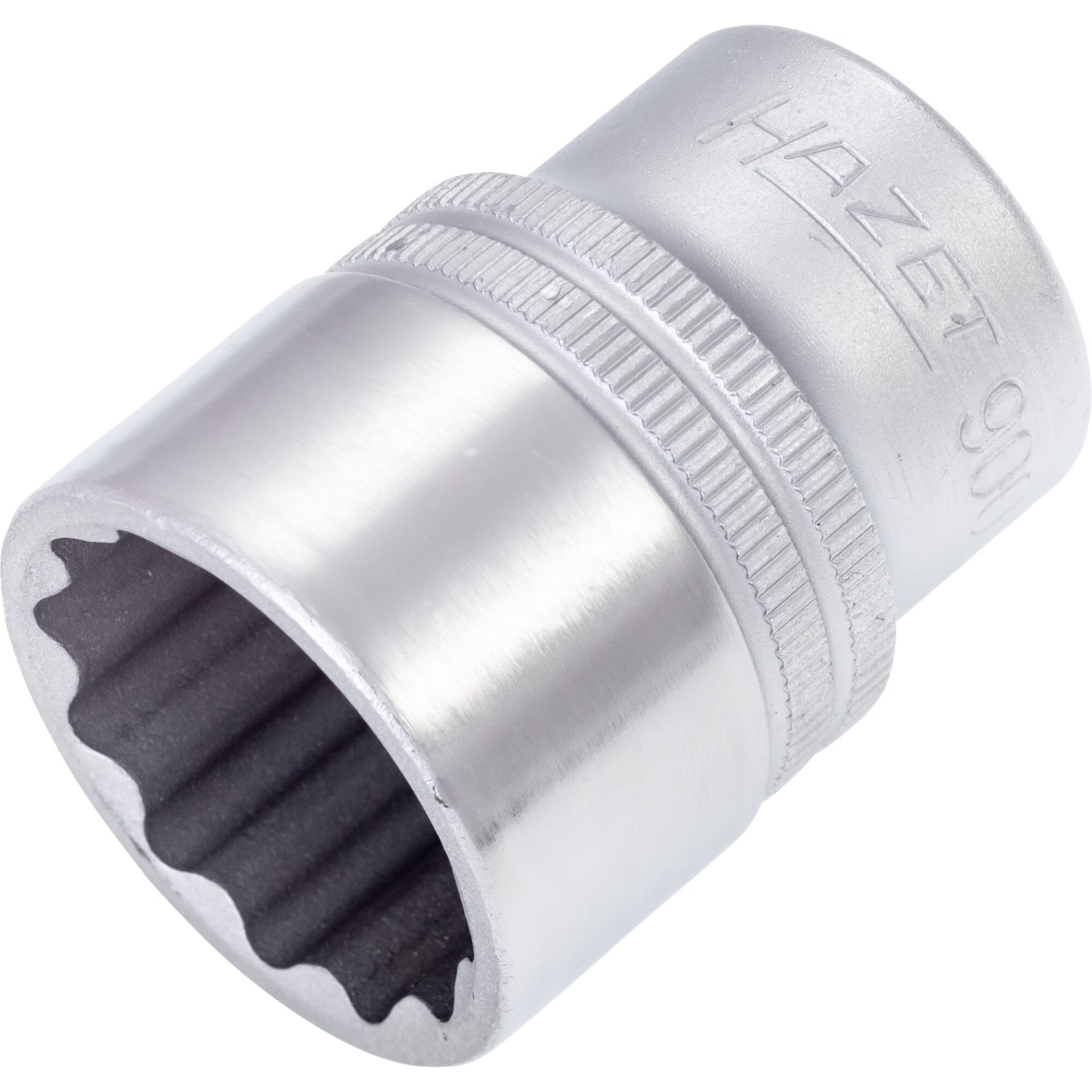 HAZET Steckschlüsseleinsatz ∙ Doppelsechskant 900Z-23 ∙ 1/2 Zoll (12,5 mm) Vierkant hohl ∙ Außen Doppelsechskant-Tractionsprofil ∙ 23 mm