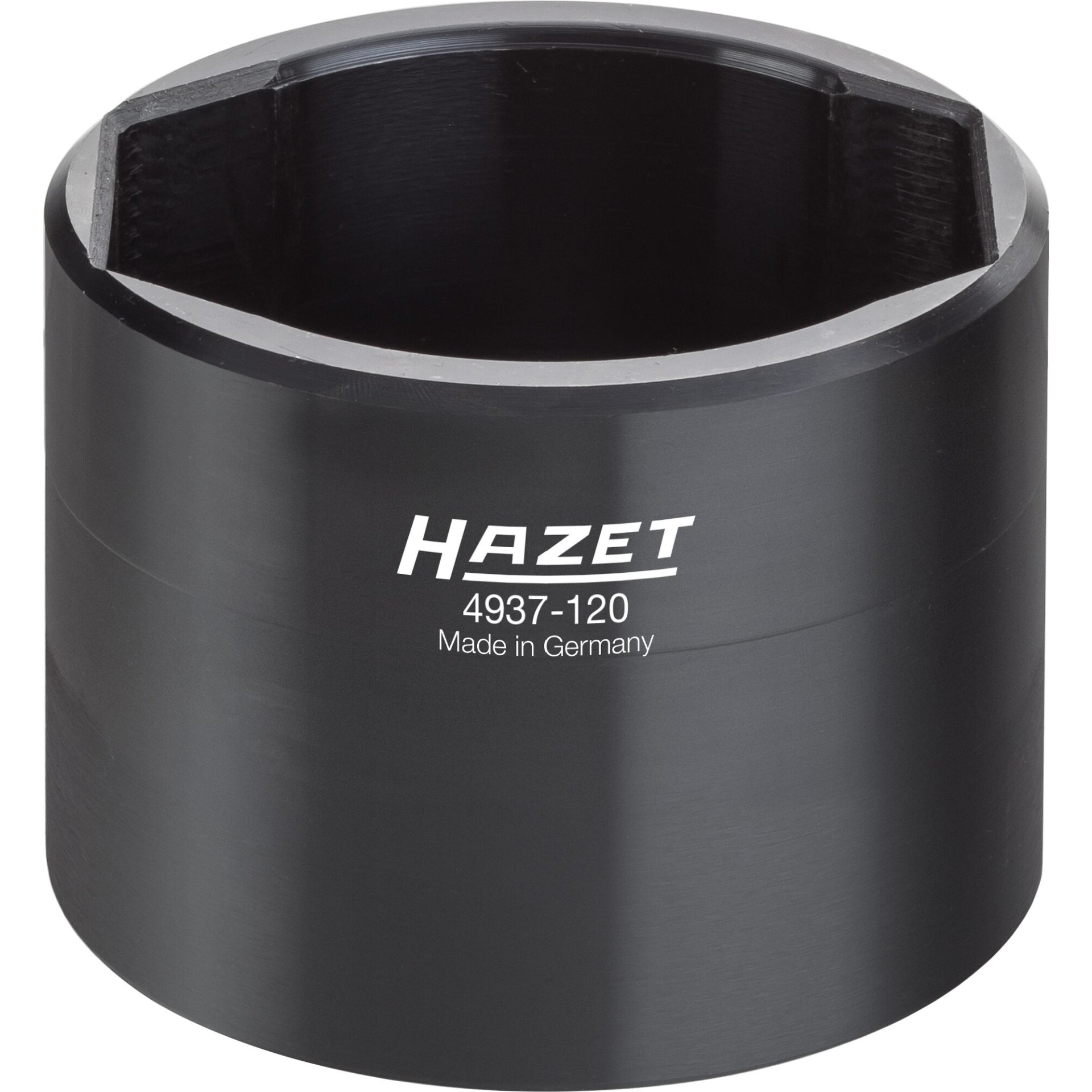 HAZET Commercial vehicle axle nut socket 4937-120 ∙ 3/4 inch (20 mm) square, hollow