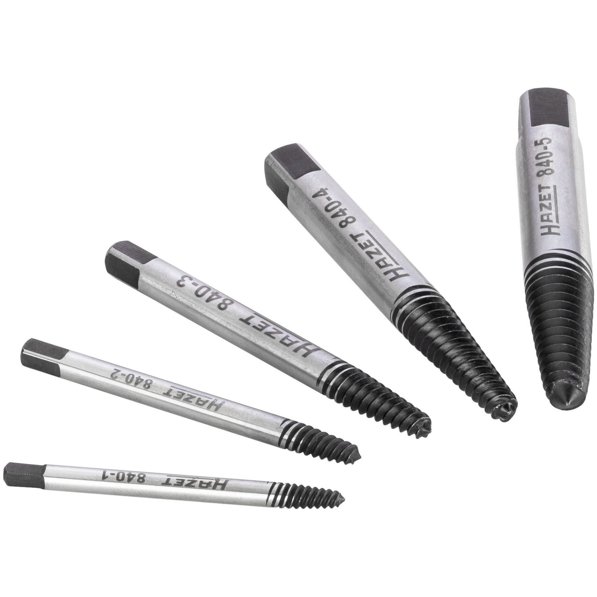 HAZET Juego de extractores de tornillos 840/5 ∙ 5 piezas ∙ Número de herramientas: 5