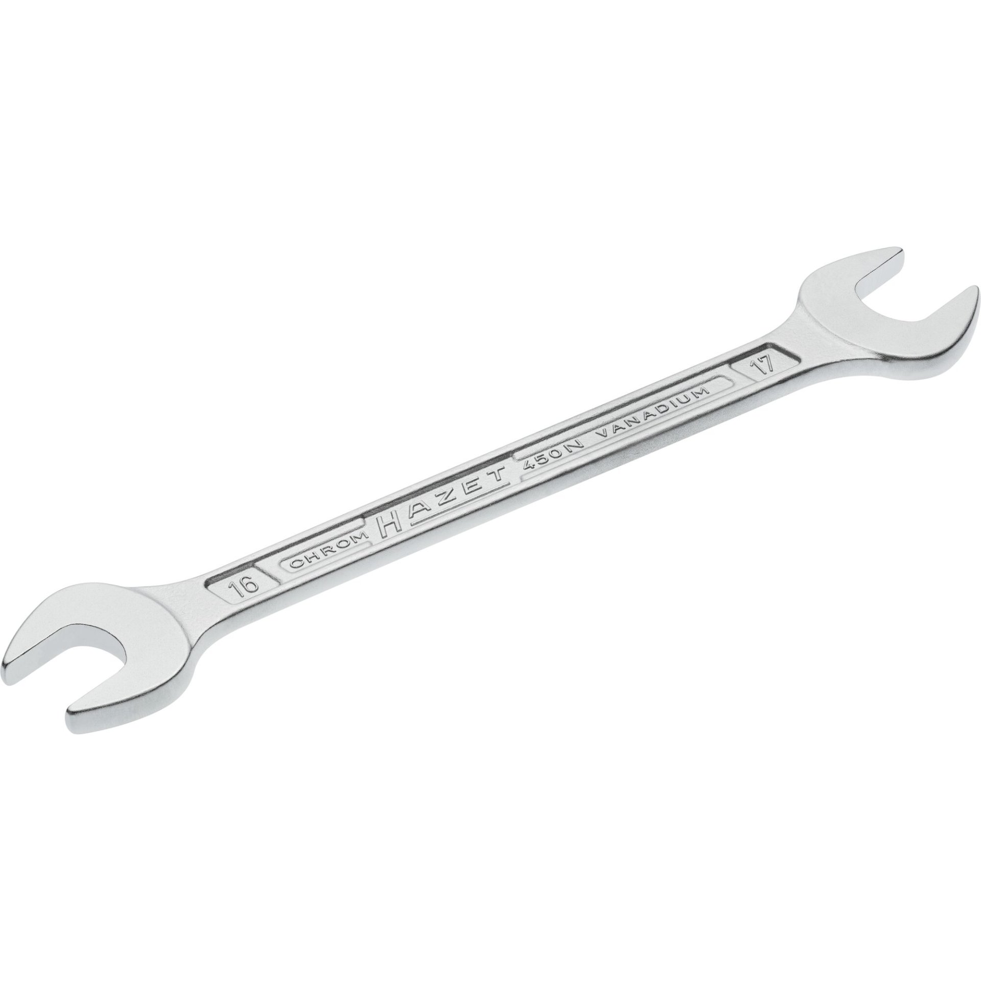 HAZET Llave de dos bocas 450N-16X17 ∙ Perfil de hexágono exterior ∙ ancho de llave 16 x 17 mm