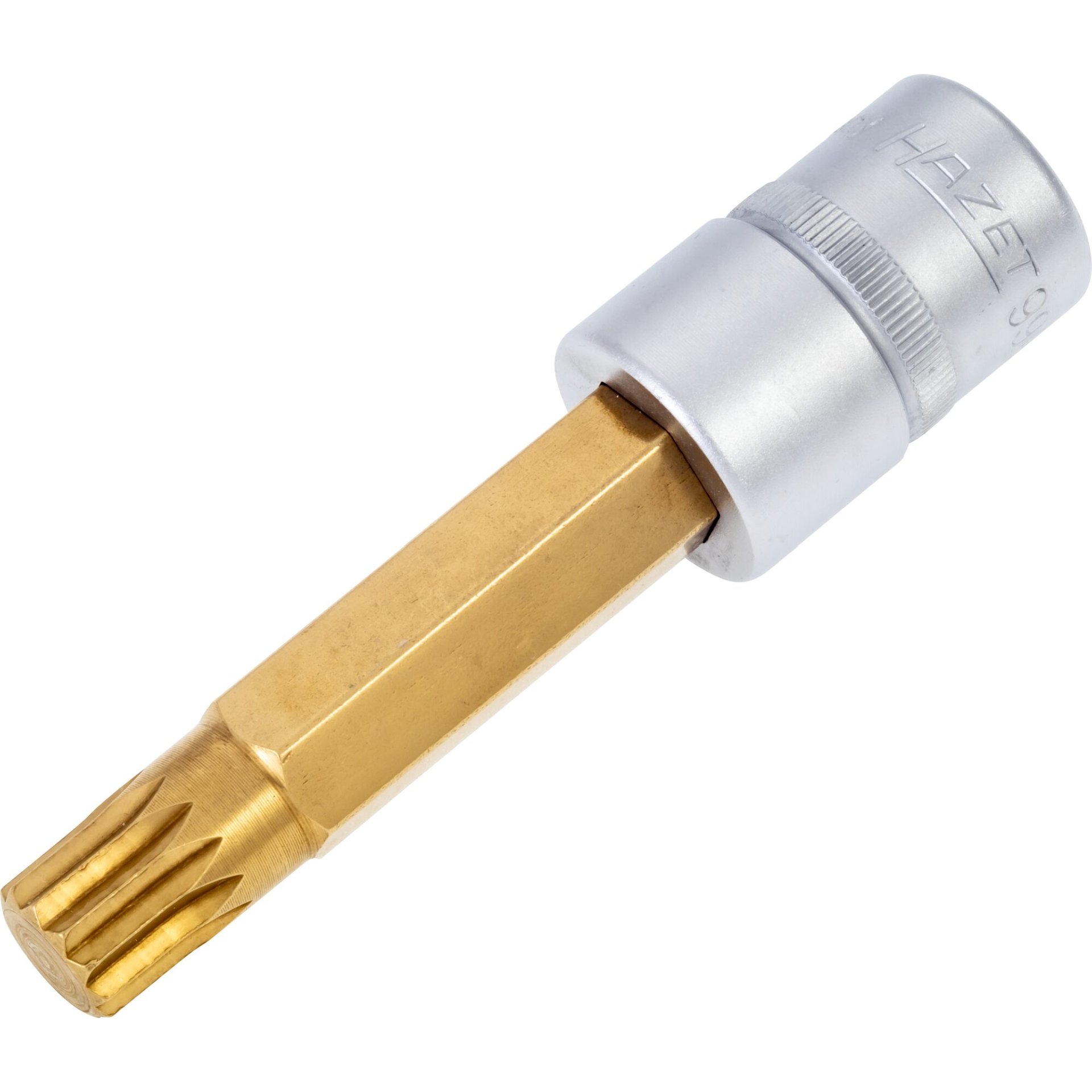 HAZET Douille mâle 990LG-14 ∙ Carré creux 1/2 pouce (12,5 mm) ∙ Profil denture multiple intérieur XZN ∙ taille M14