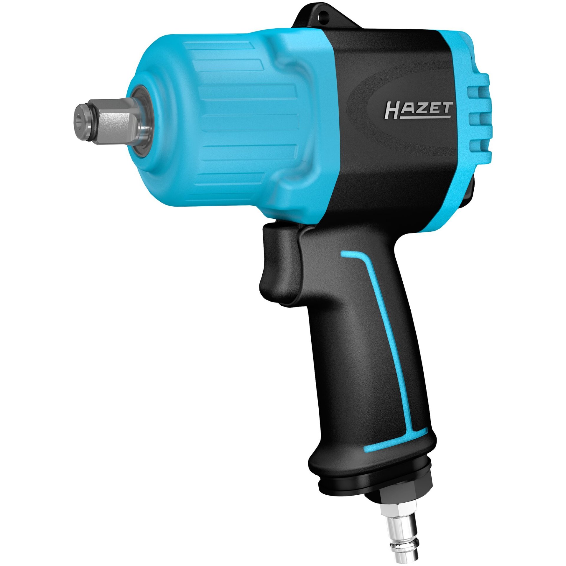 HAZET Twin Turbo impact wrench 9012TT ∙ Loosening torque maximum [N m]: 2200 Nm ∙ 1/2 inch (12.5 mm) square, solid ∙ Powerful twin hammer mechanism