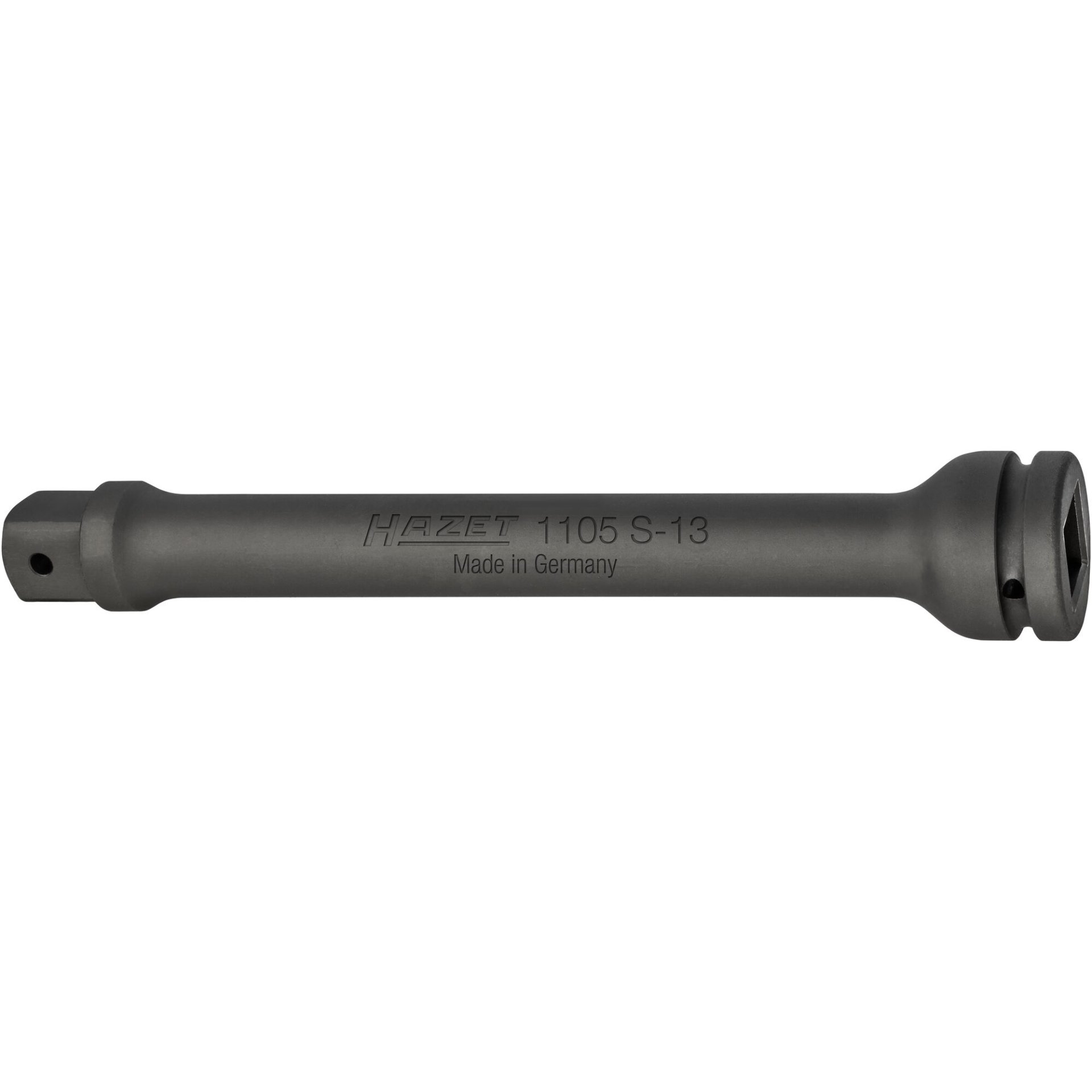 HAZET Kraft-Verlängerung 1105S-13 ∙ 1 Zoll (25 mm) Vierkant hohl ∙ 1 Zoll (25 mm) Vierkant massiv ∙ Länge: 330 mm