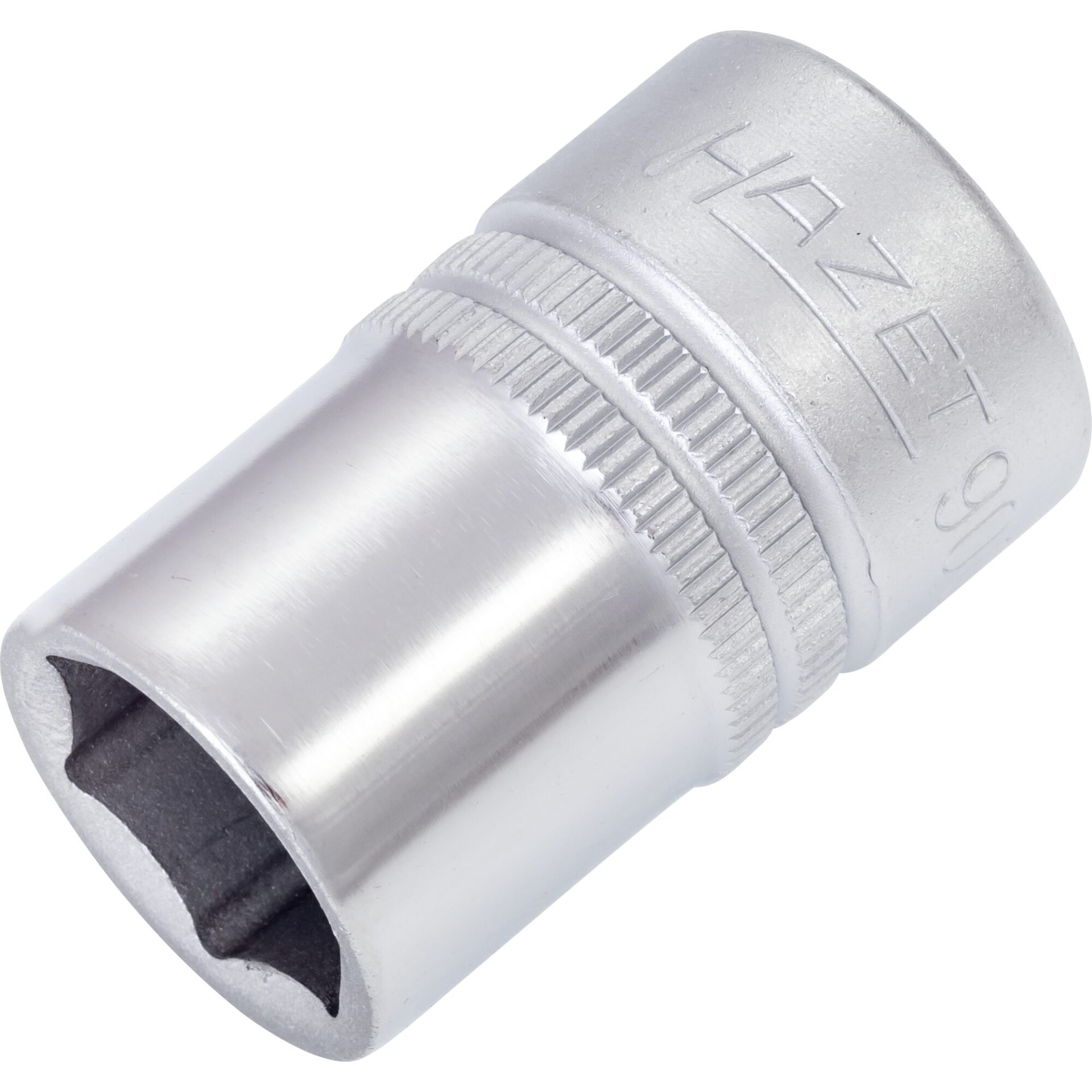 HAZET Llave de vaso ∙ hexagonal 900-15 ∙ Cuadrado hueco 1/2 pulgadas (12,5 mm) ∙ Perfil de tracción de hexágono exterior ∙ ancho de llave 15 mm