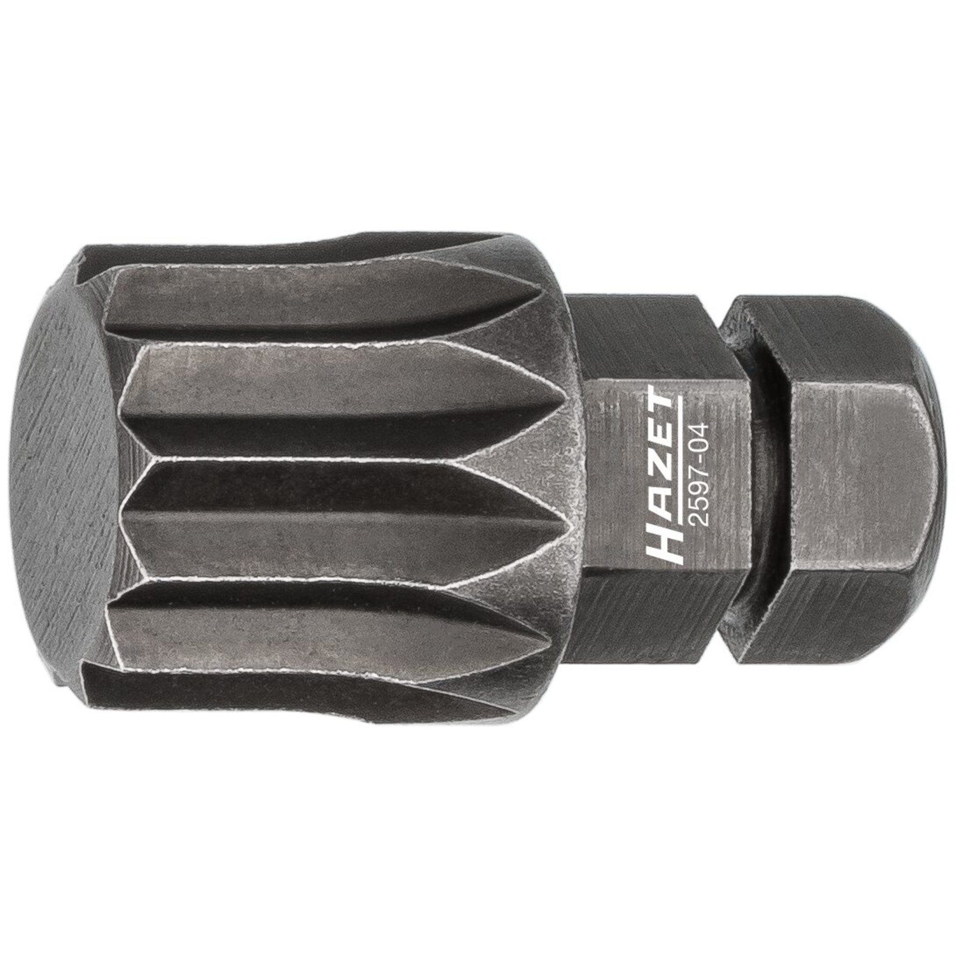 HAZET Bit 2597-04 ∙ 5/16 inch (8 mm) hexagon, solid ∙ Internal serration profile XZN ∙ size M12