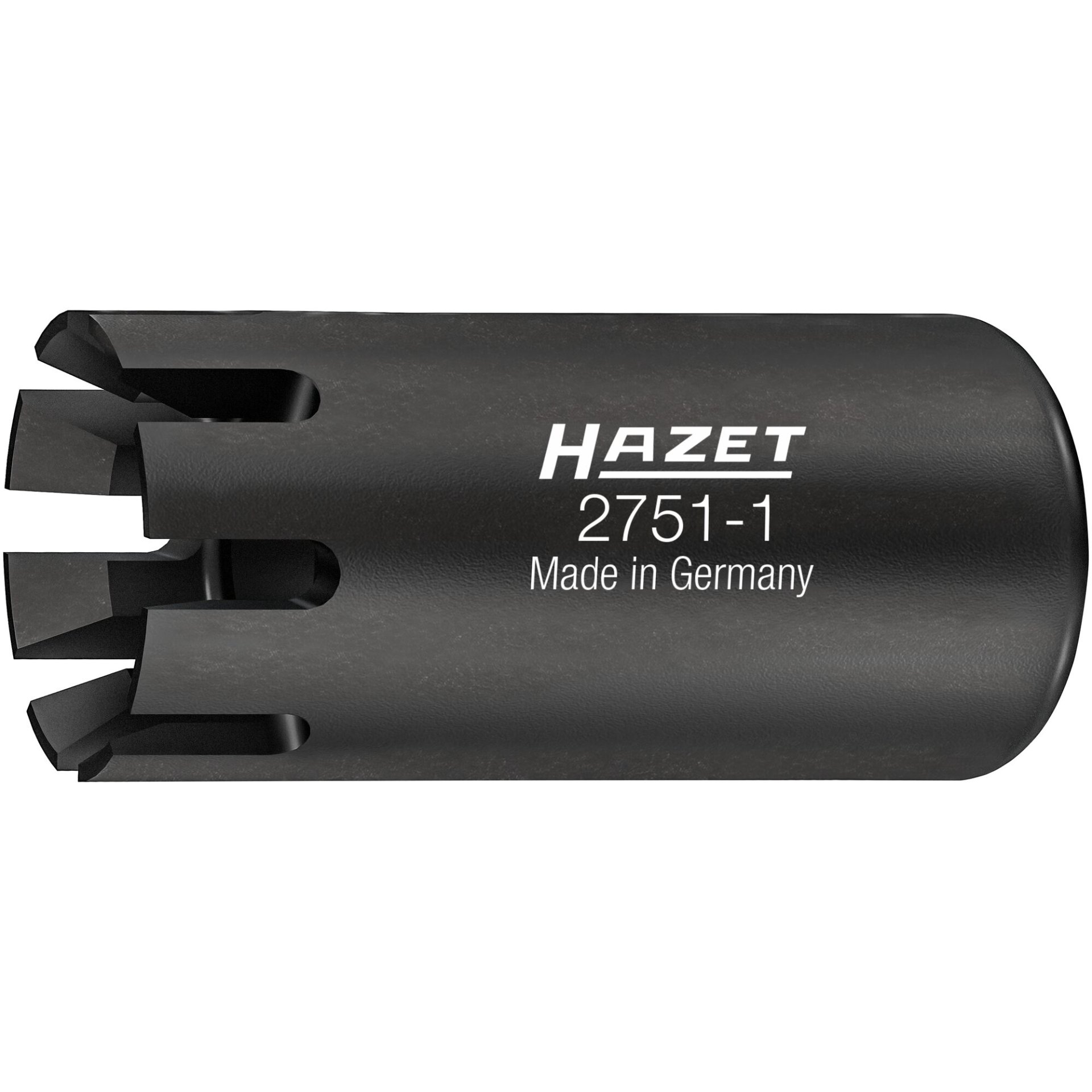 HAZET Turbo charger socket ∙ Special profile 2751-1 ∙ 1/4 inch (6.3 mm) square, hollow ∙ 12 mm