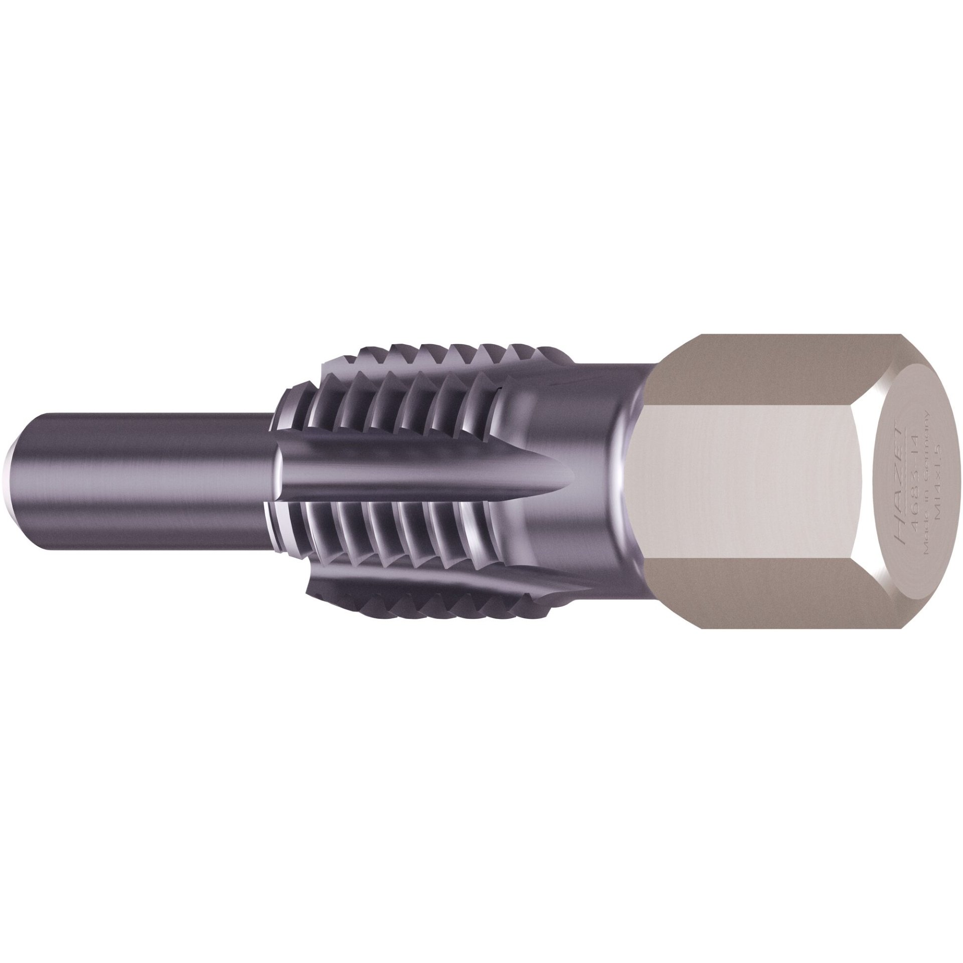 HAZET Herramienta de reparación de roscas para sensores/sondas de temperatura de gases de escape 4683-14 ∙ Hexágono exterior 13 mm ∙ 45 mm