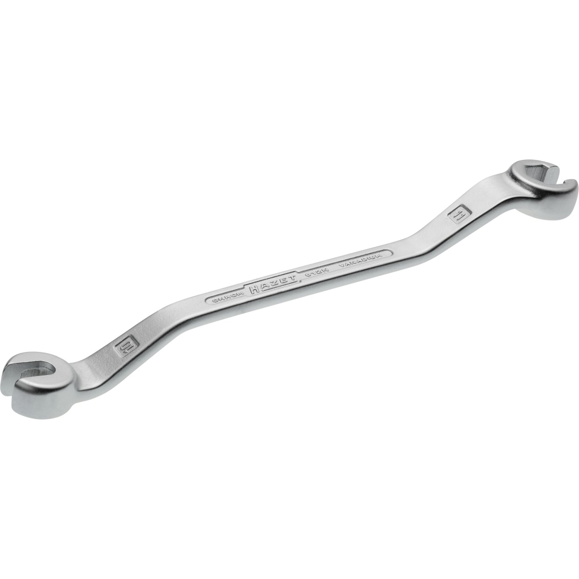 HAZET Double box-end wrench ∙ open 612N-10X11 ∙ Outside hexagon profile ∙ size 10 x 11 mm