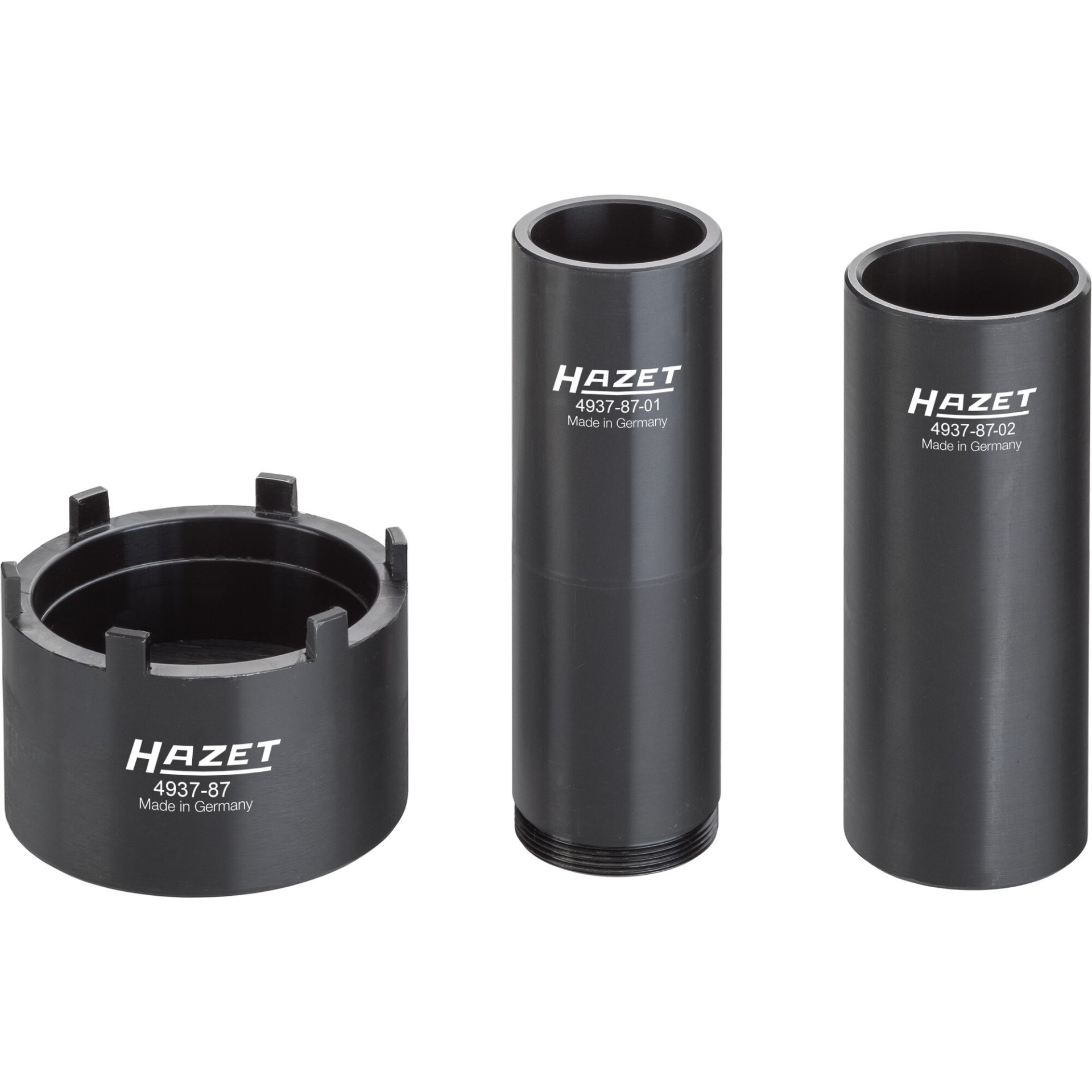 HAZET Nkw Zapfenschlüssel Satz 4937-87/3 ∙ 3/4 Zoll (20 mm) Vierkant hohl ∙ 54 mm ∙ Anzahl Werkzeuge: 3