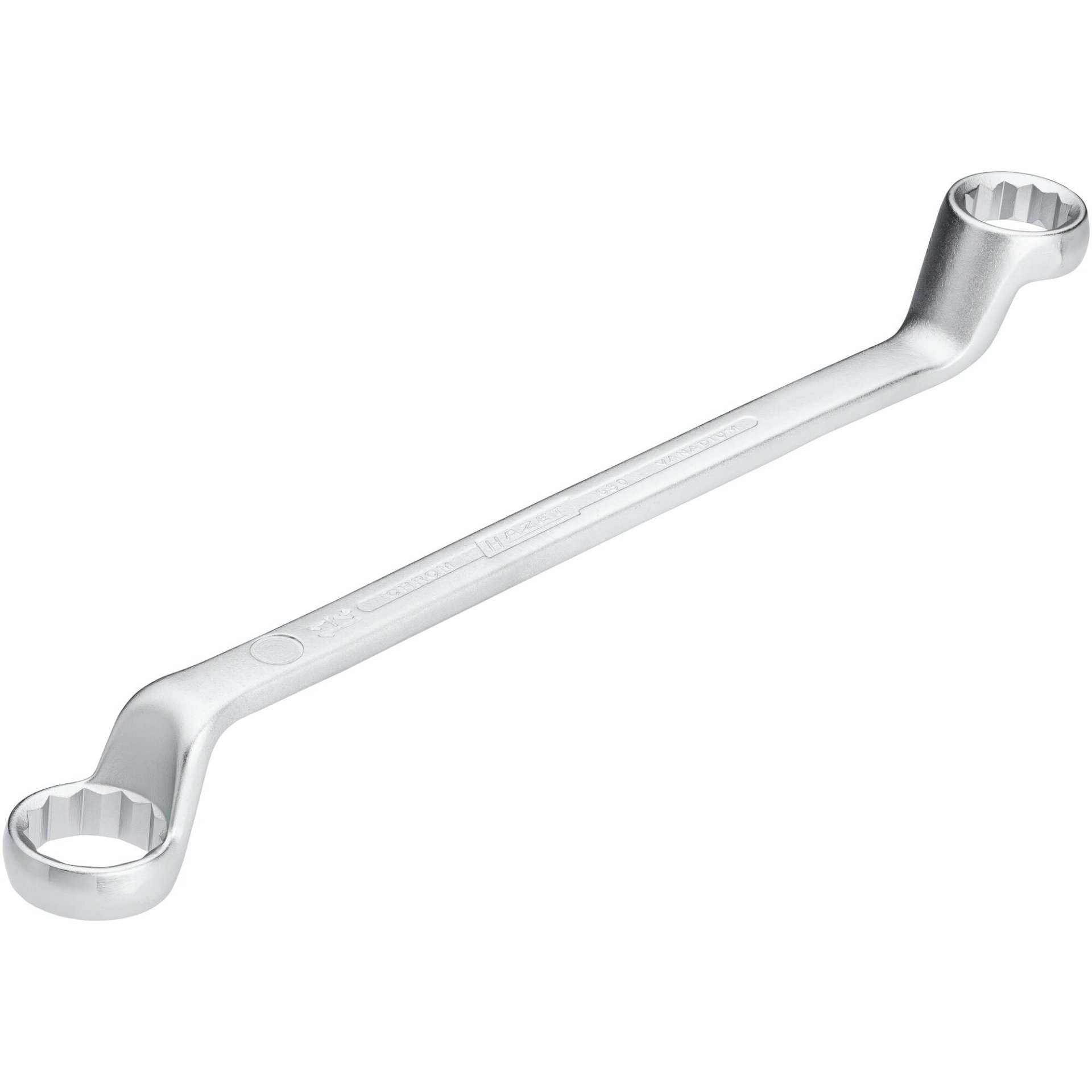 HAZET Double box-end wrench 630A-1.1/16X1.1/4 ∙ Outside 12-point profile ∙ size 1.1⁄16 x 1.1⁄4″