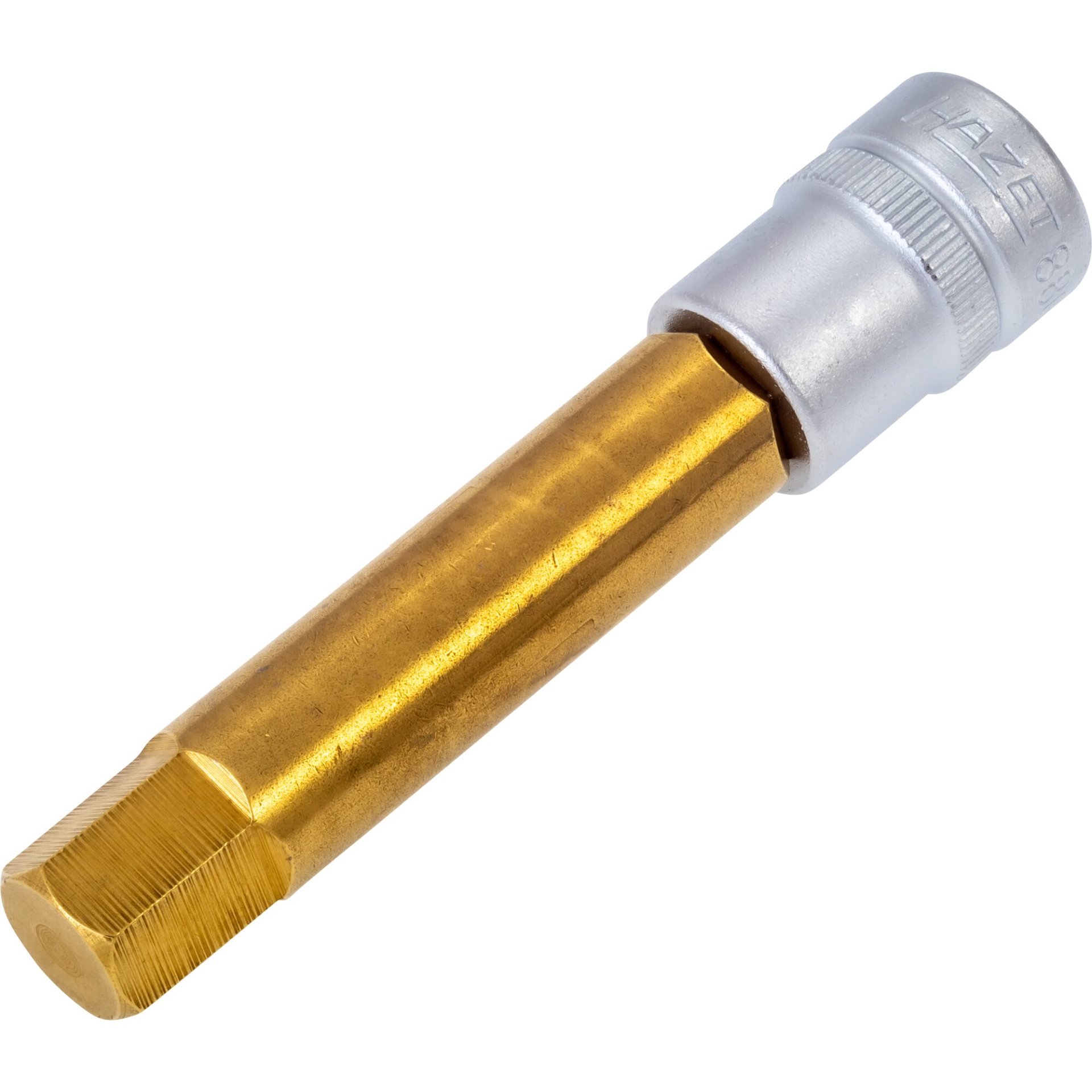 HAZET Schraubendreher-Steckschlüsseleinsatz 8801-12 ∙ 3/8 Zoll (10 mm) Vierkant hohl ∙ Innen Sechskant Profil ∙ 12 mm