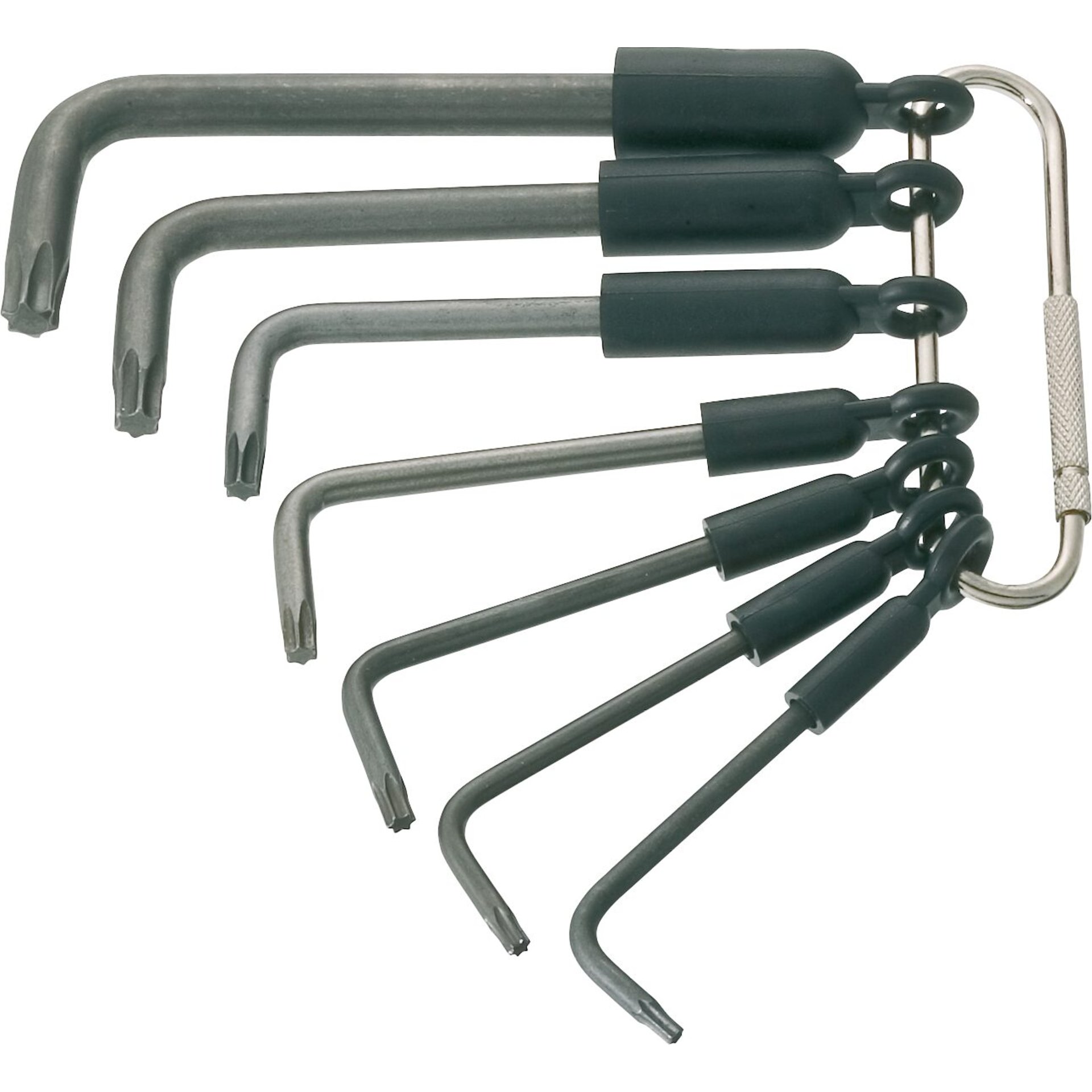 HAZET Jeu de clés mâles coudées 2115-T/7R ∙ Profil TORX® intérieur ∙ T8 ∙ T10 ∙ T15 ∙ T20 ∙ T25 ∙ T30 ∙ T40 ∙ Nombre d'outils : 7