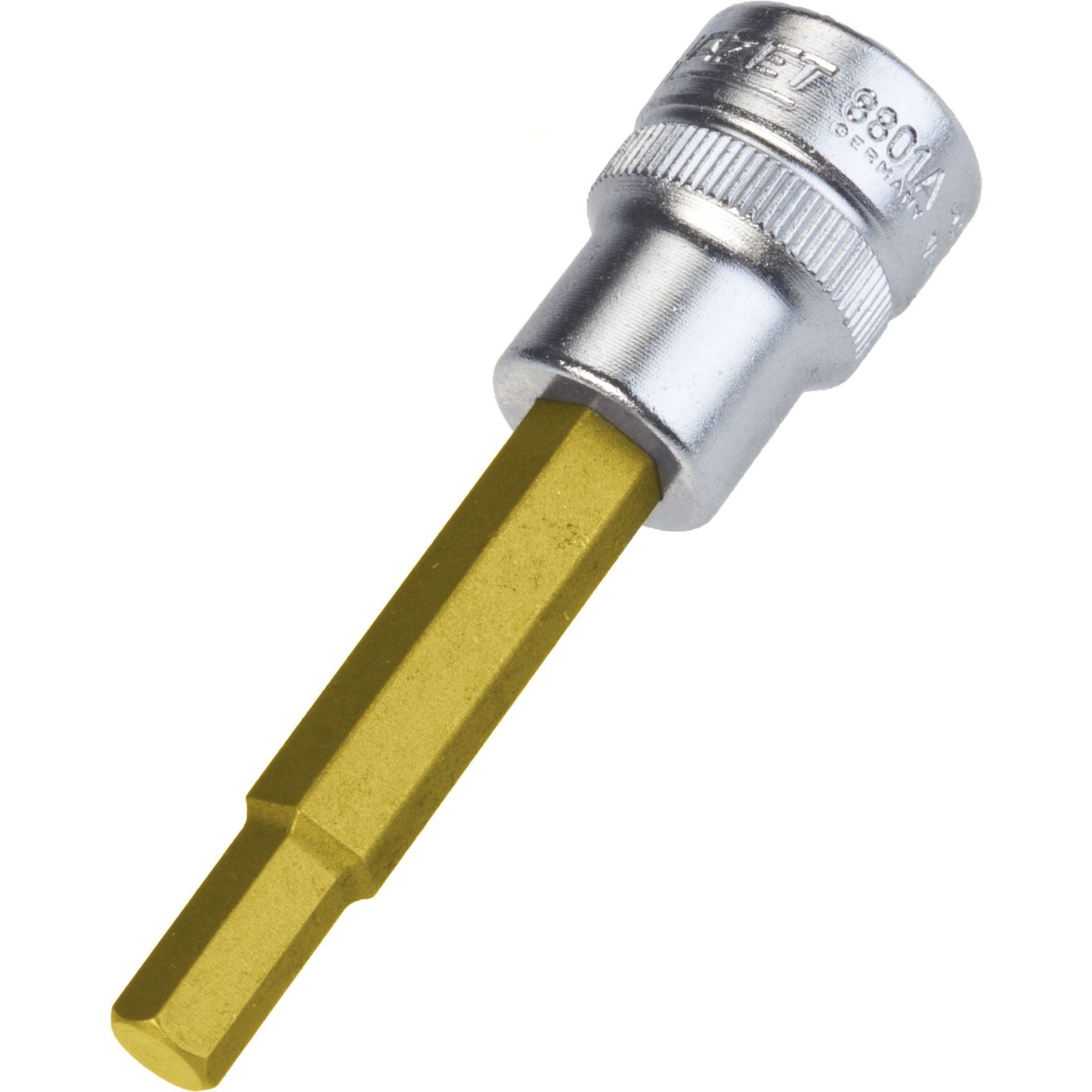 HAZET Schraubendreher-Steckschlüsseleinsatz 8801A-1/4 ∙ 3/8 Zoll (10 mm) Vierkant hohl ∙ Innensechskant Profil ∙ SW 1⁄4″