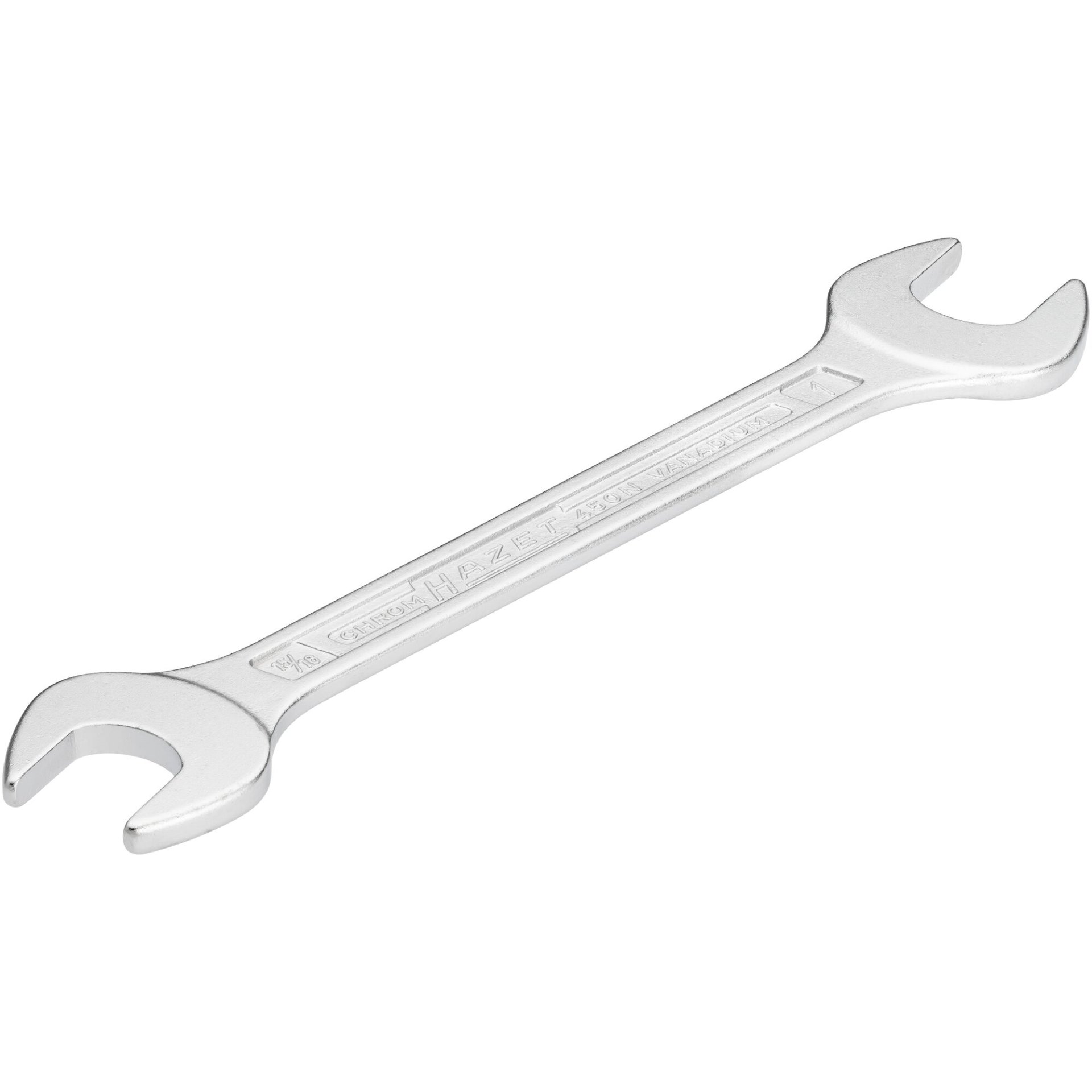 HAZET Double open-end wrench 450NA-15/16X1VKH ∙ Outside hexagon profile ∙ size 15⁄16 x 1″