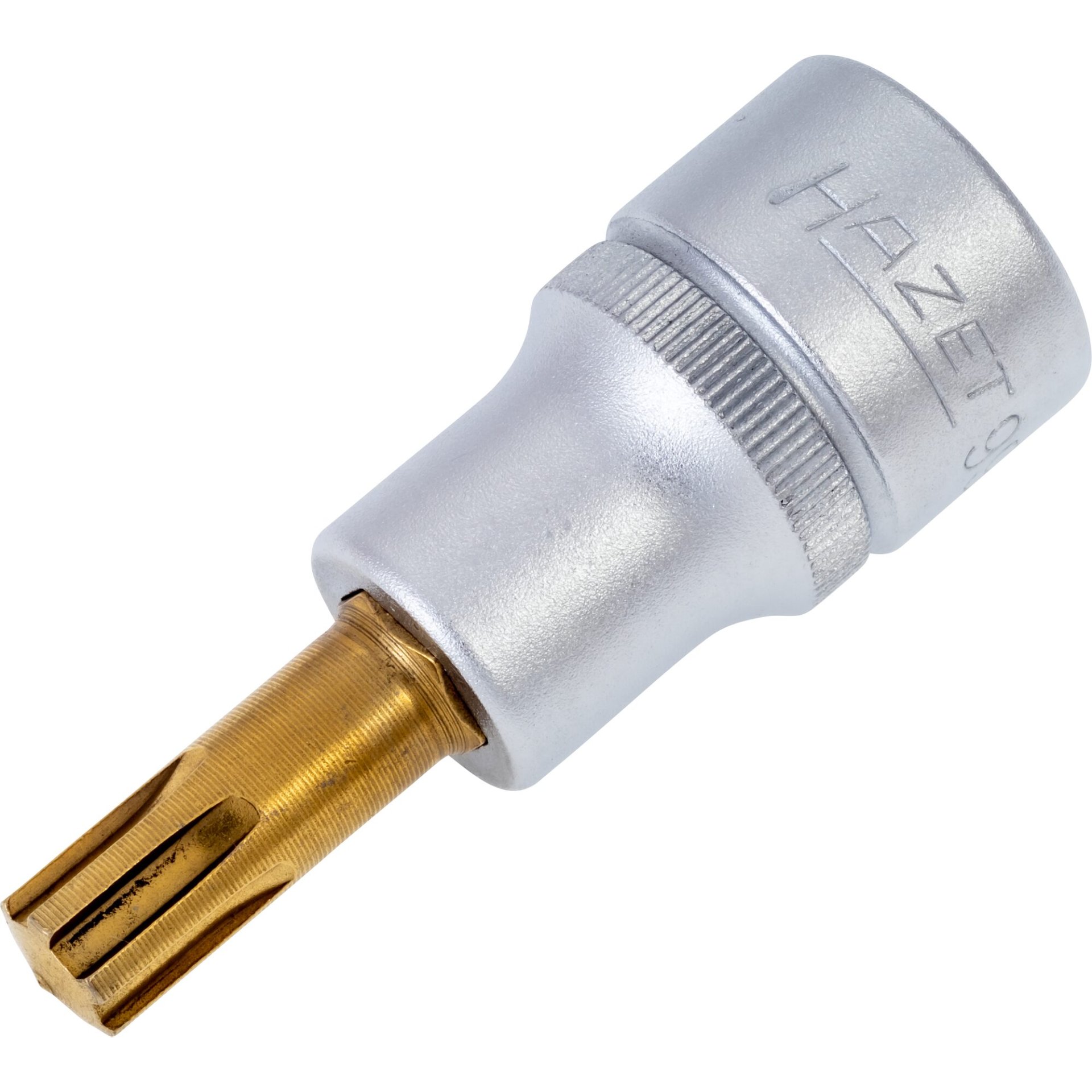 HAZET Schraubendreher-Steckschlüsseleinsatz 991-9 ∙ 1/2 Zoll (12,5 mm) Vierkant hohl ∙ Innen Keilprofil Ribe-CV ∙ M9