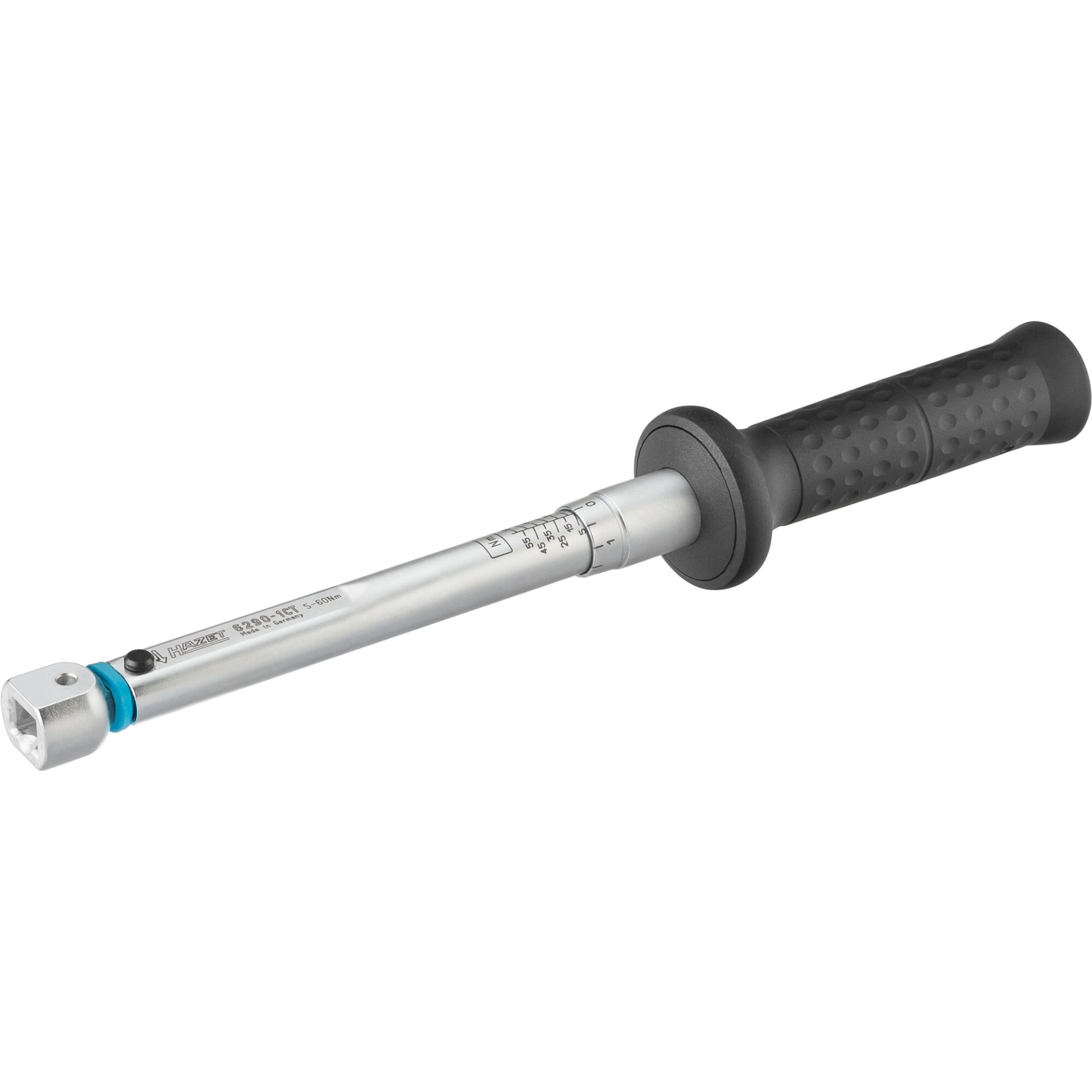 HAZET Torque wrench with DAkkS calibration certificate 6290-1CTCAL ∙ Torque range min-max: 5 – 60 Nm ∙ Accuracy: 2% ∙ 9 x 12 mm insert square ∙ 306 mm