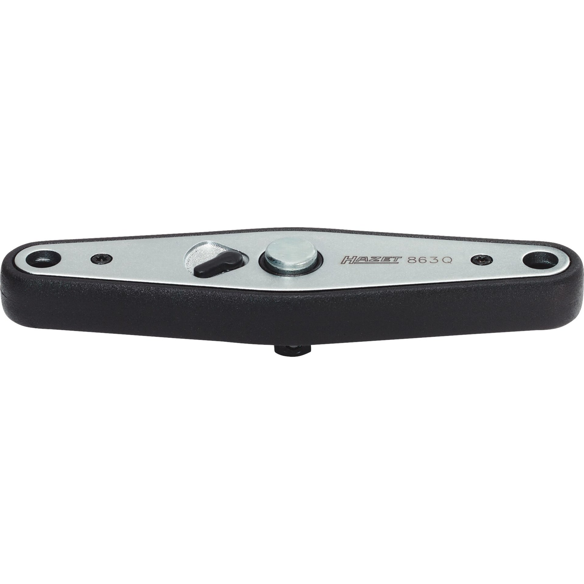 HAZET Knarre ∙ mit Quergriff 863Q ∙ 1/4 Zoll (6,3 mm) Vierkant massiv ∙ 100 mm