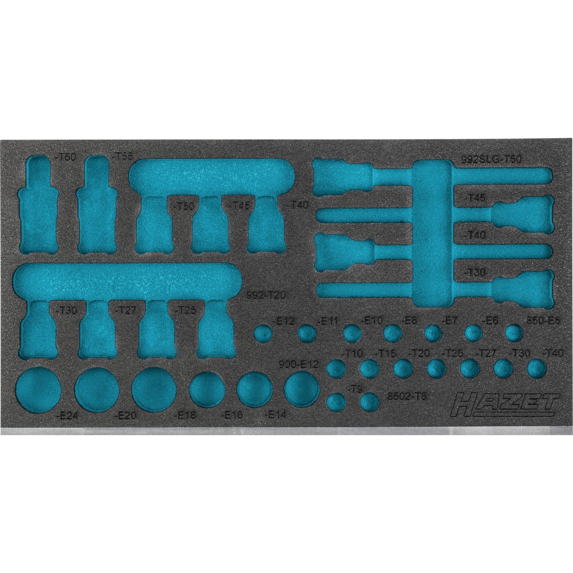 HAZET 2-Komponenten Weichschaum-Einlage 163-587L ∙ 342 mm x 172 mm