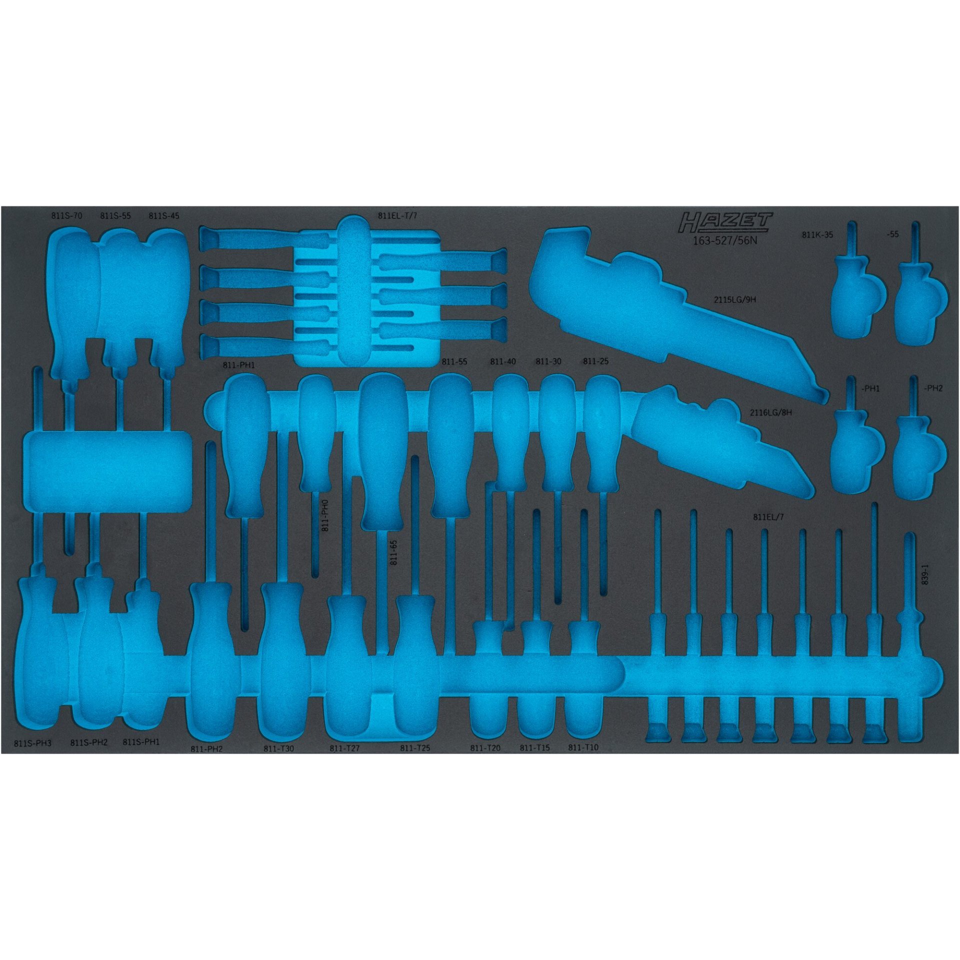 HAZET 2-Komponenten Weichschaumeinlage 163-527LN ∙ L x B: 691 mm x 392 mm