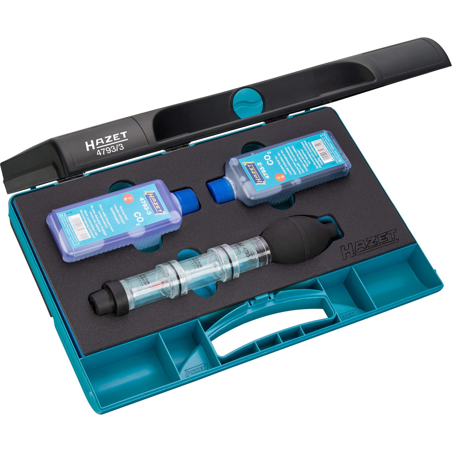 HAZET Cylinder head tightness tester 4793/3 ∙ 320 mm x 128 mm x 58 mm ∙ Number of tools: 3
