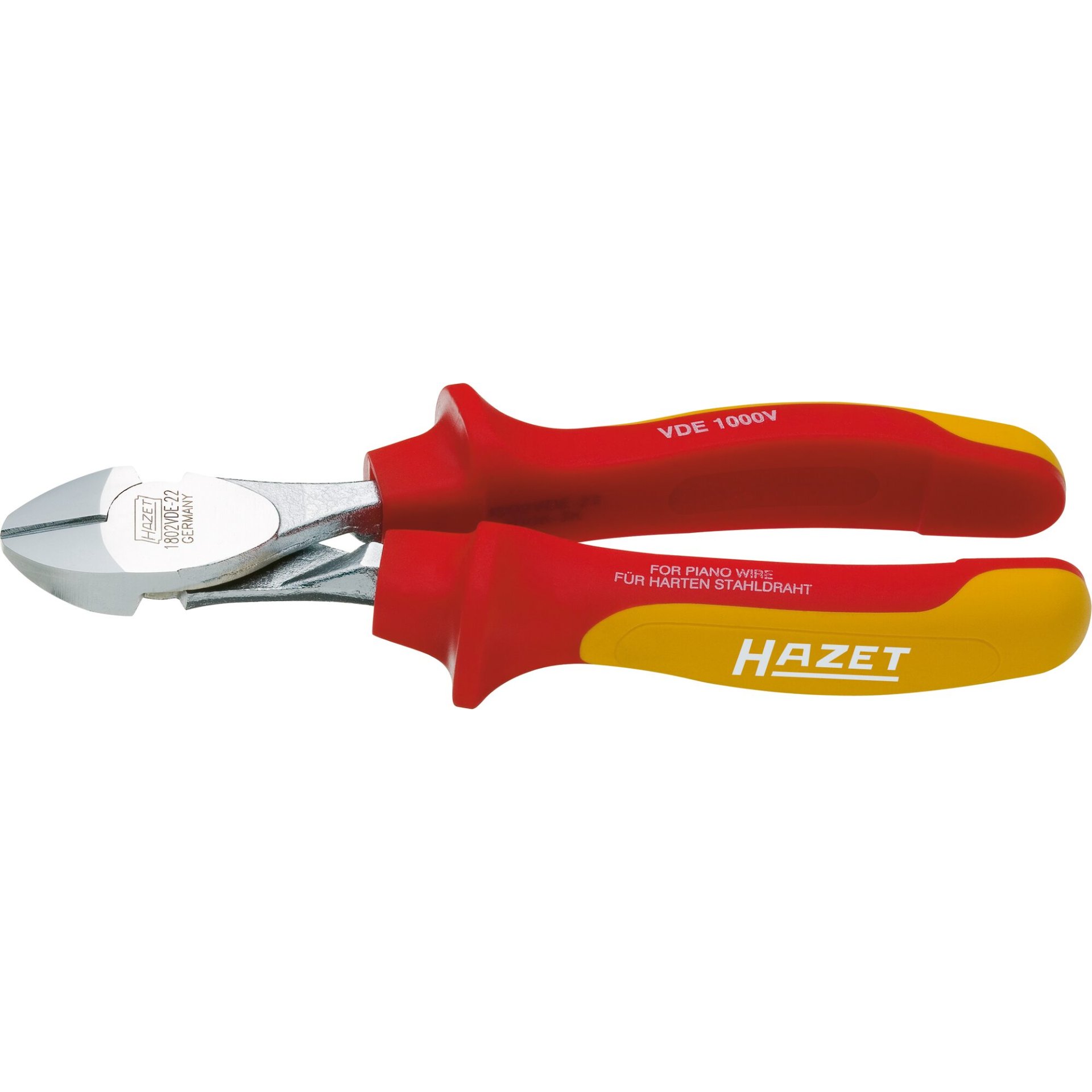 HAZET Heavy-duty diagonal cutter ∙ with protective insulation 1802VDE-22 ∙ 180 mm
