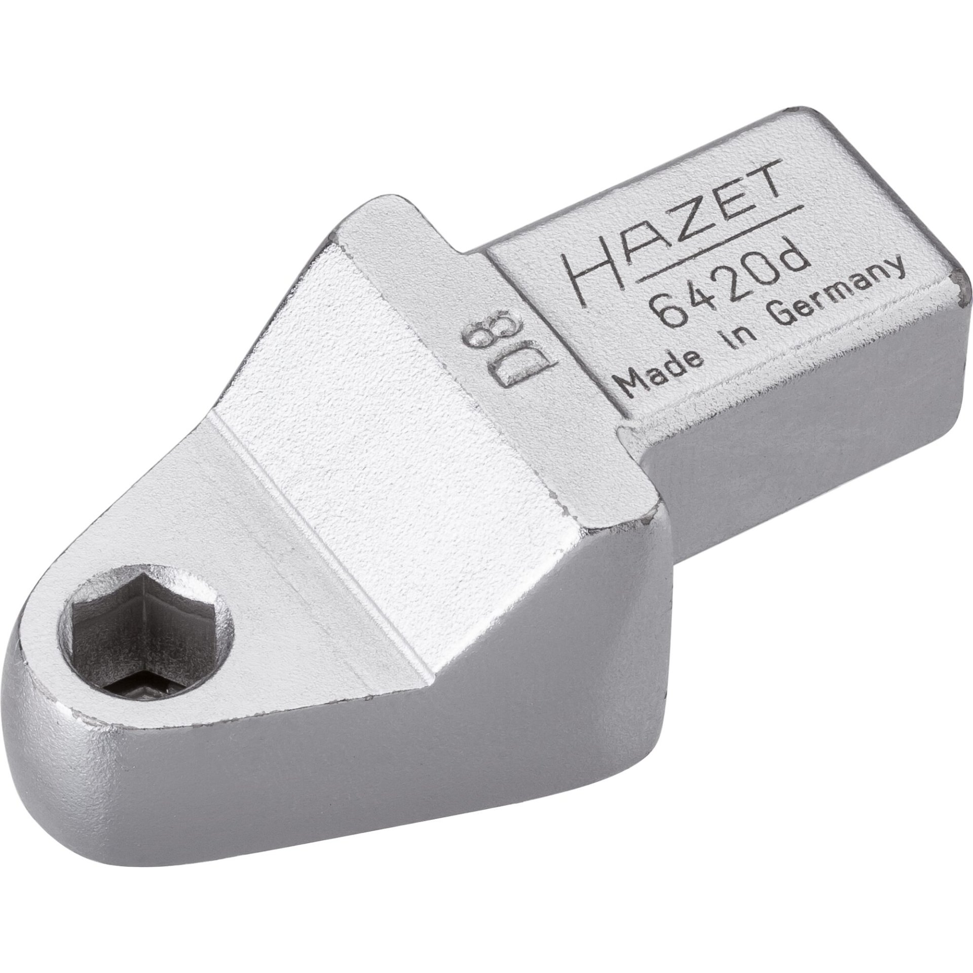 HAZET Einsteck-Halter für Bits 6420D ∙ 14 x 18 mm Einsteck-Vierkant ∙ 5/16 Zoll (8 mm) Sechskant hohl ∙ 58 mm
