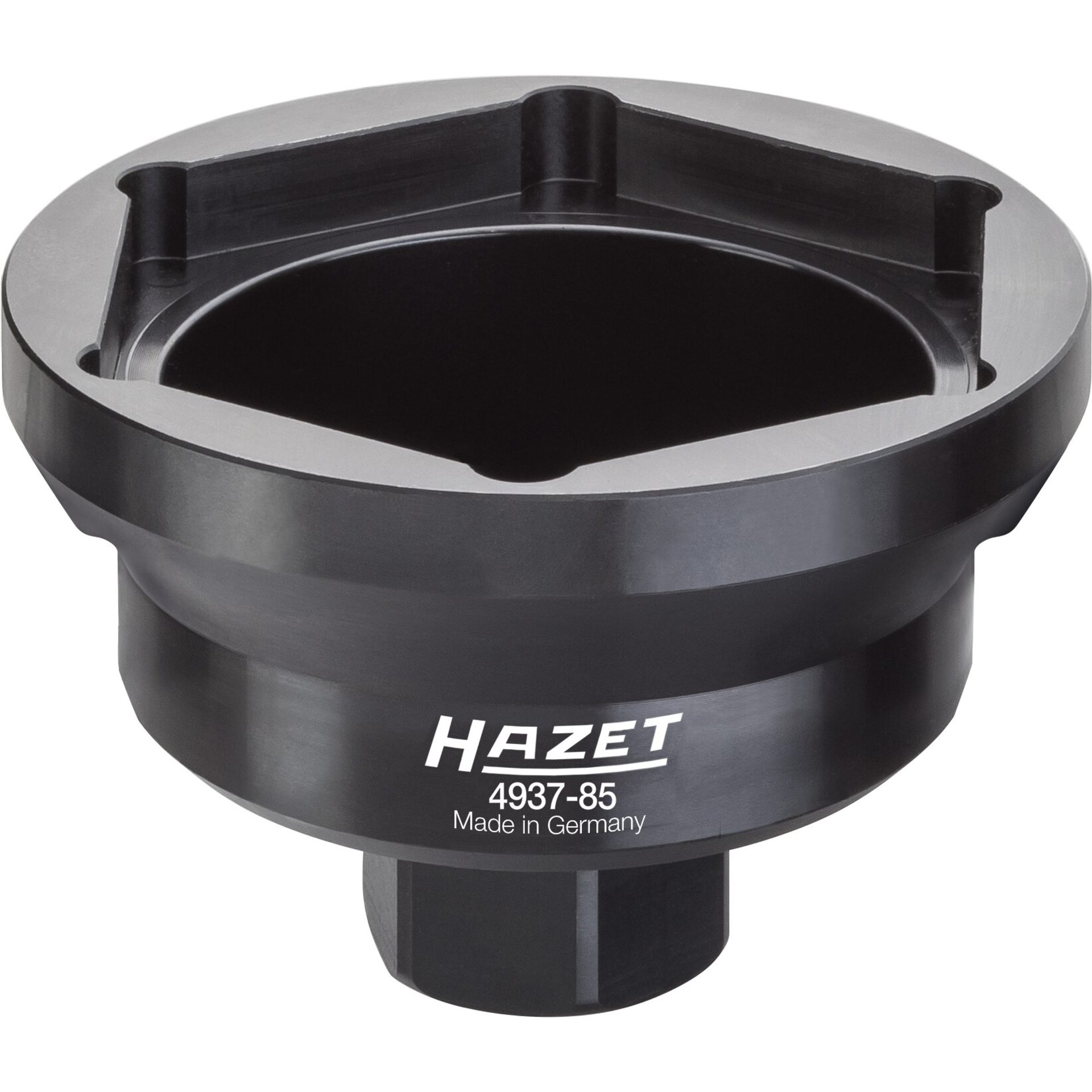 HAZET Nkw Achsmutter-Steckschlüssel 4937-85 ∙ Außen Sechskant Profil ∙ 85 mm