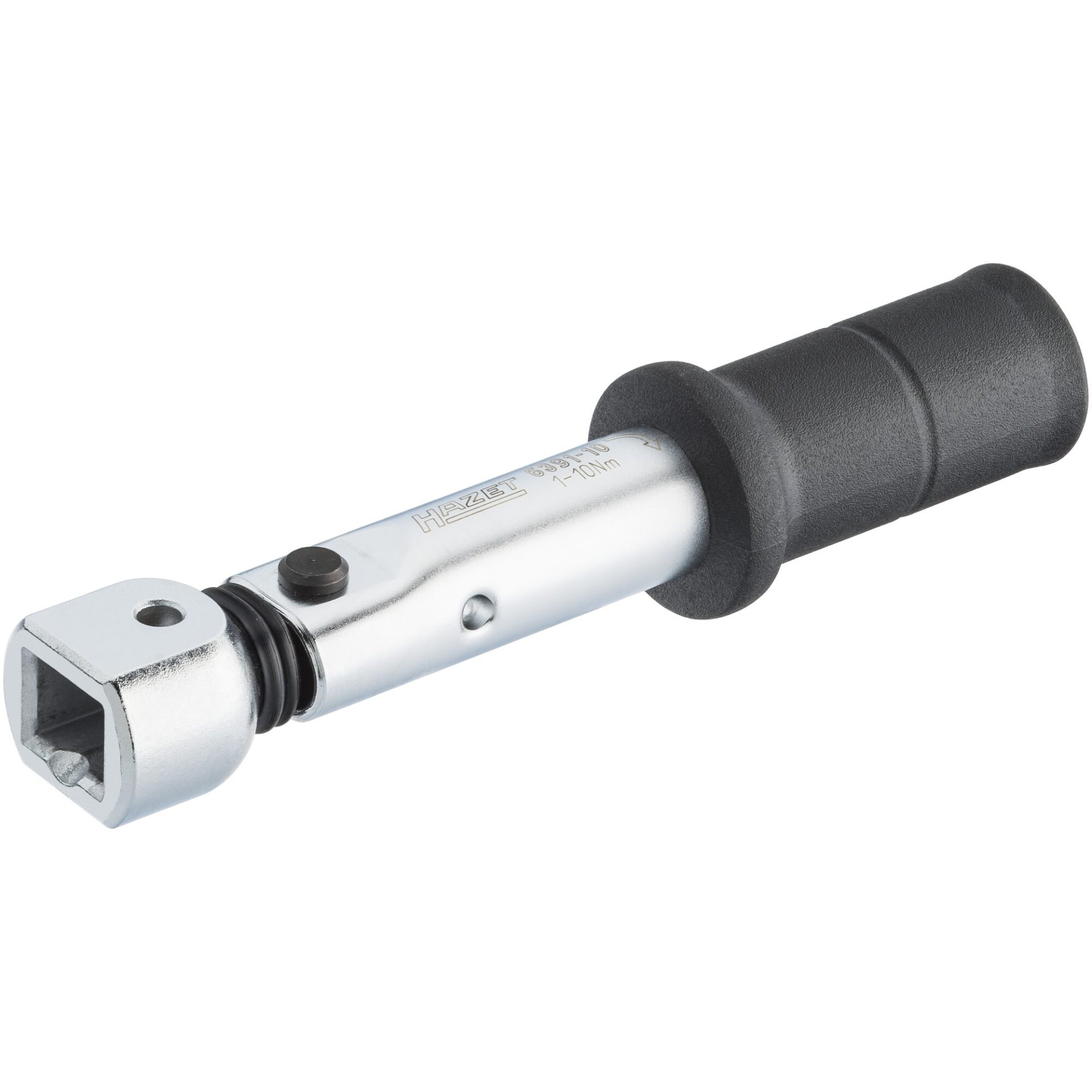 HAZET Torque wrench 6391-10 ∙ Torque range min-max: 1 – 10 Nm ∙ Accuracy: 6% ∙ 9 x 12 mm insert square ∙ 124 mm