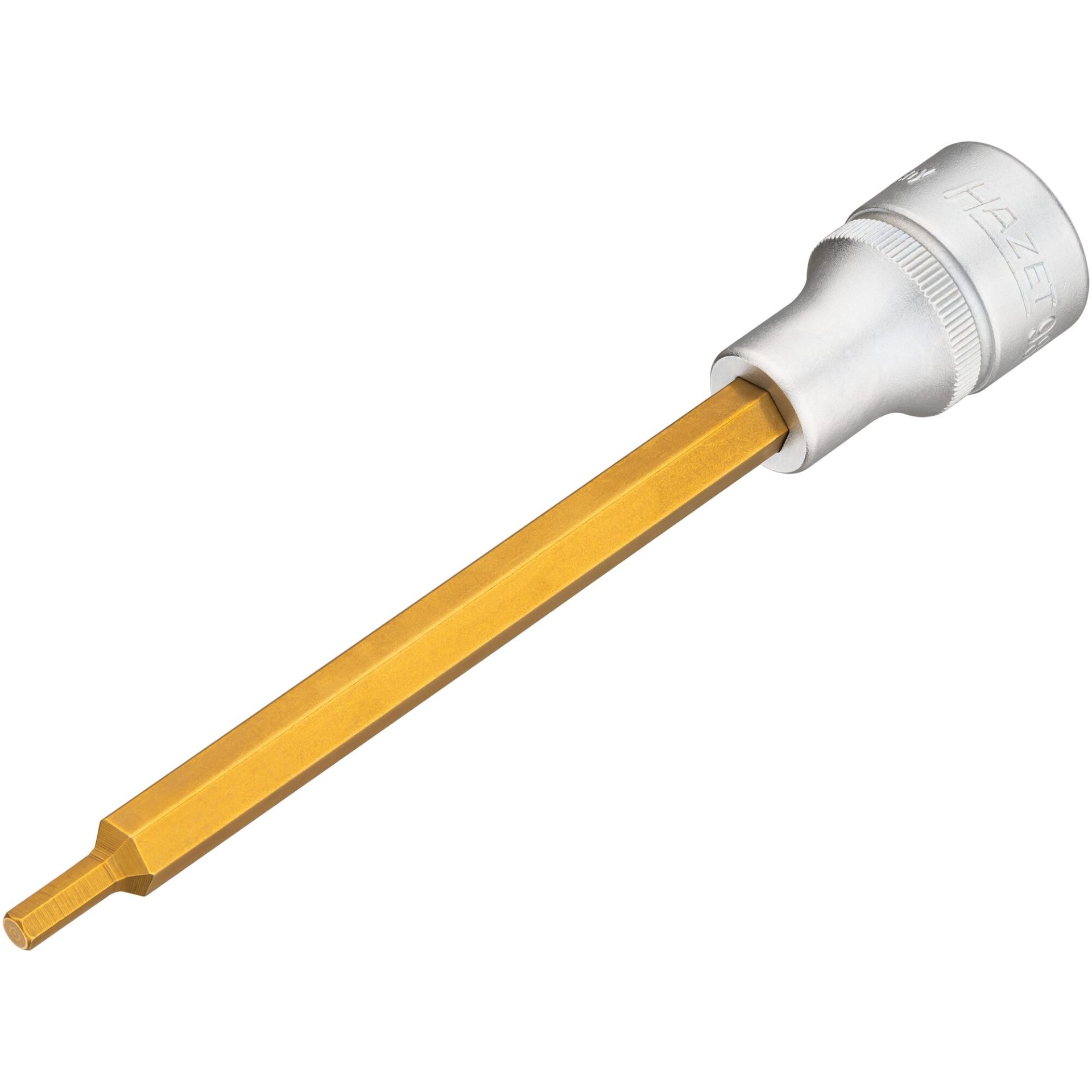 HAZET Schraubendreher-Steckschlüsseleinsatz 986SL-4 ∙ 1/2 Zoll (12,5 mm) Vierkant hohl ∙ Innensechskant Profil ∙ SW 4 mm