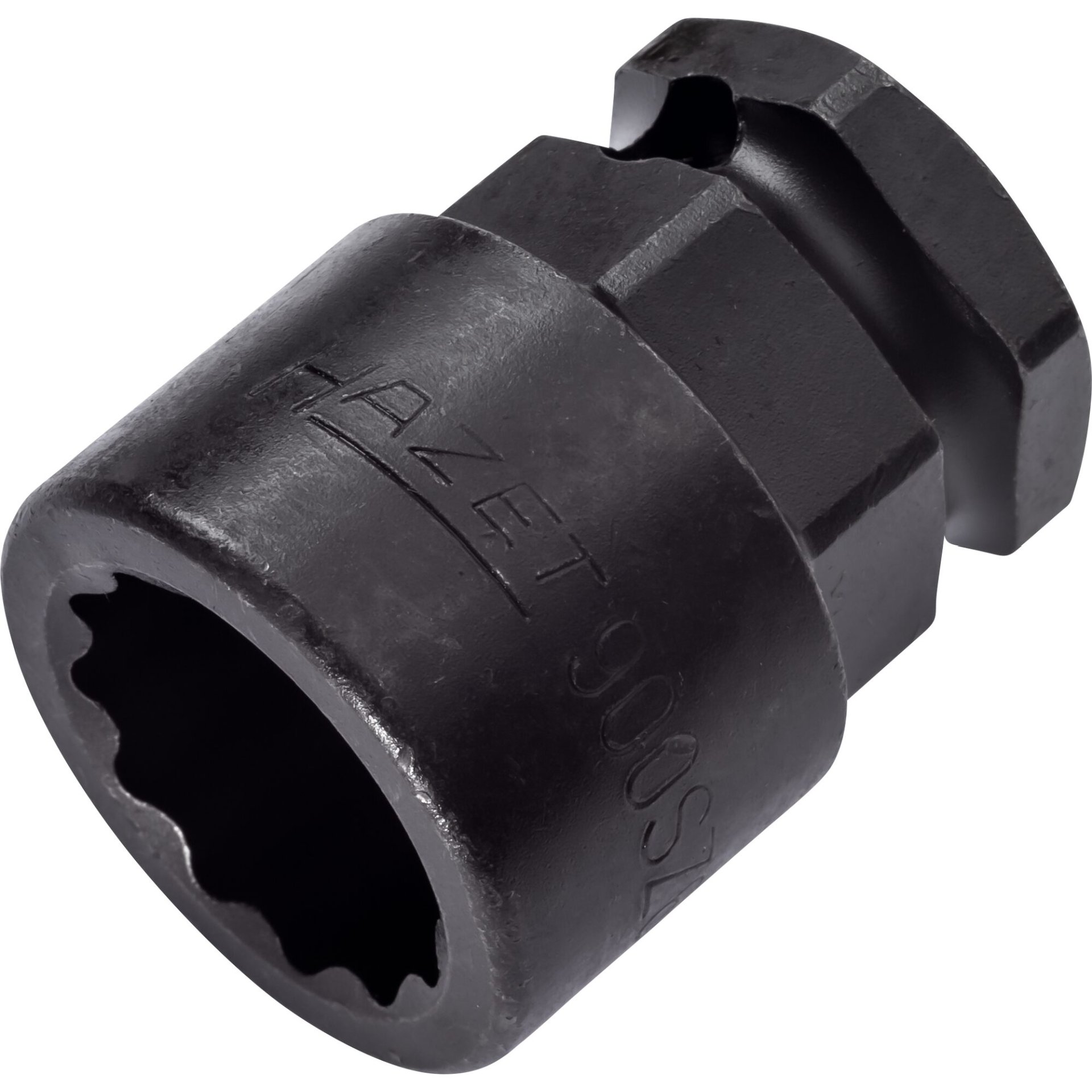 HAZET Kraft-Steckschlüsseleinsatz 900SZ ∙ 1/2 Zoll (12,5 mm) Vierkant hohl, 24 mm Außen-Sechskant ∙ Außen-Tractionsprofil Doppelsechskant