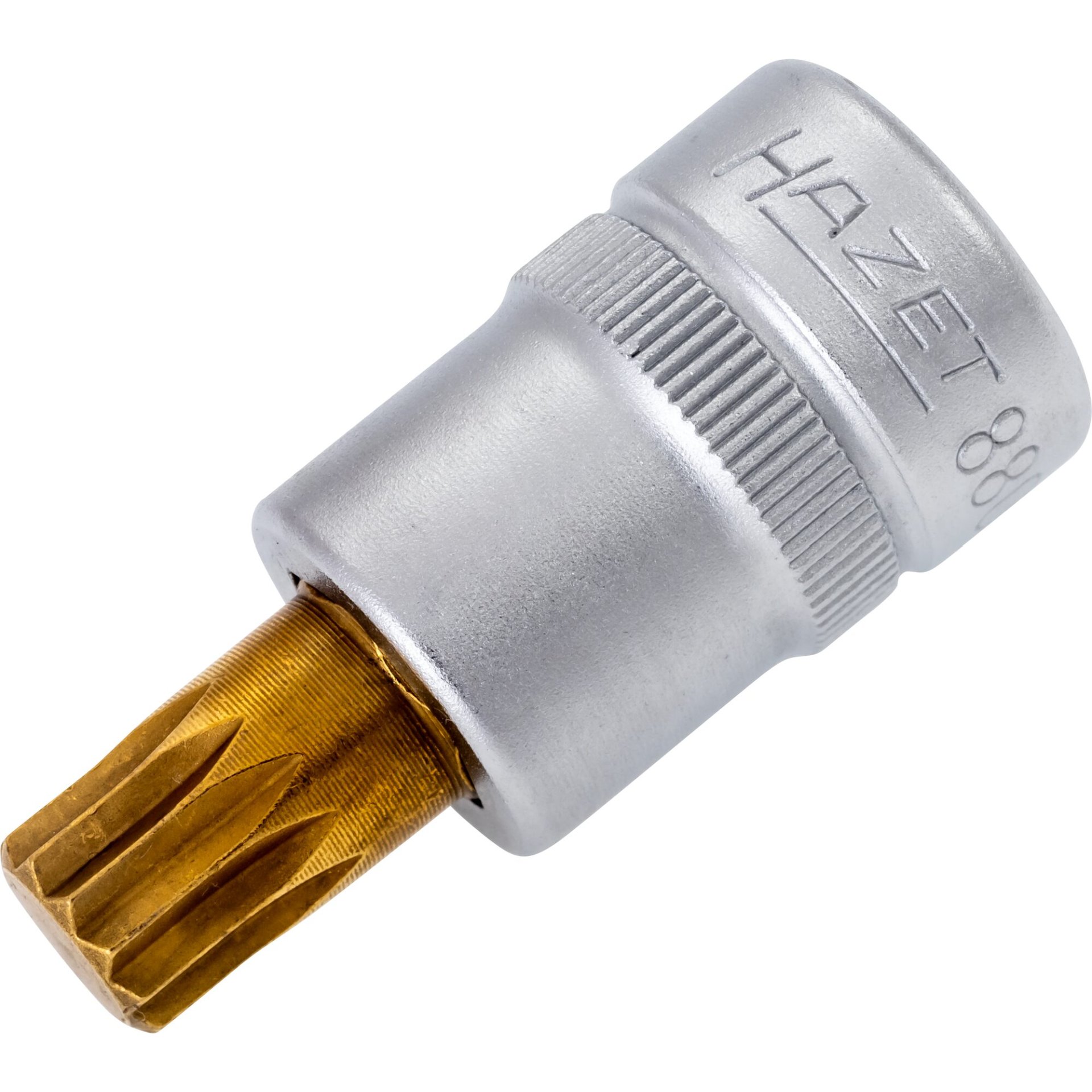 HAZET Schraubendreher-Steckschlüsseleinsatz 8808-10 ∙ 3/8 Zoll (10 mm) Vierkant hohl ∙ Innen Vielzahn Profil XZN ∙ SW M10
