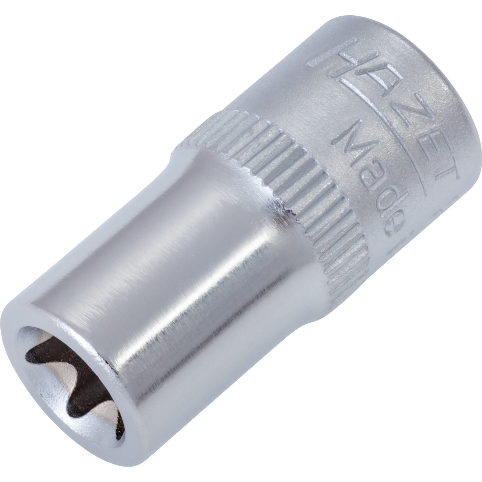 HAZET Socket ∙ TORX® 850-E8 ∙ 1/4 inch (6.3 mm) square, hollow ∙ Outside TORX® profile ∙ size E8