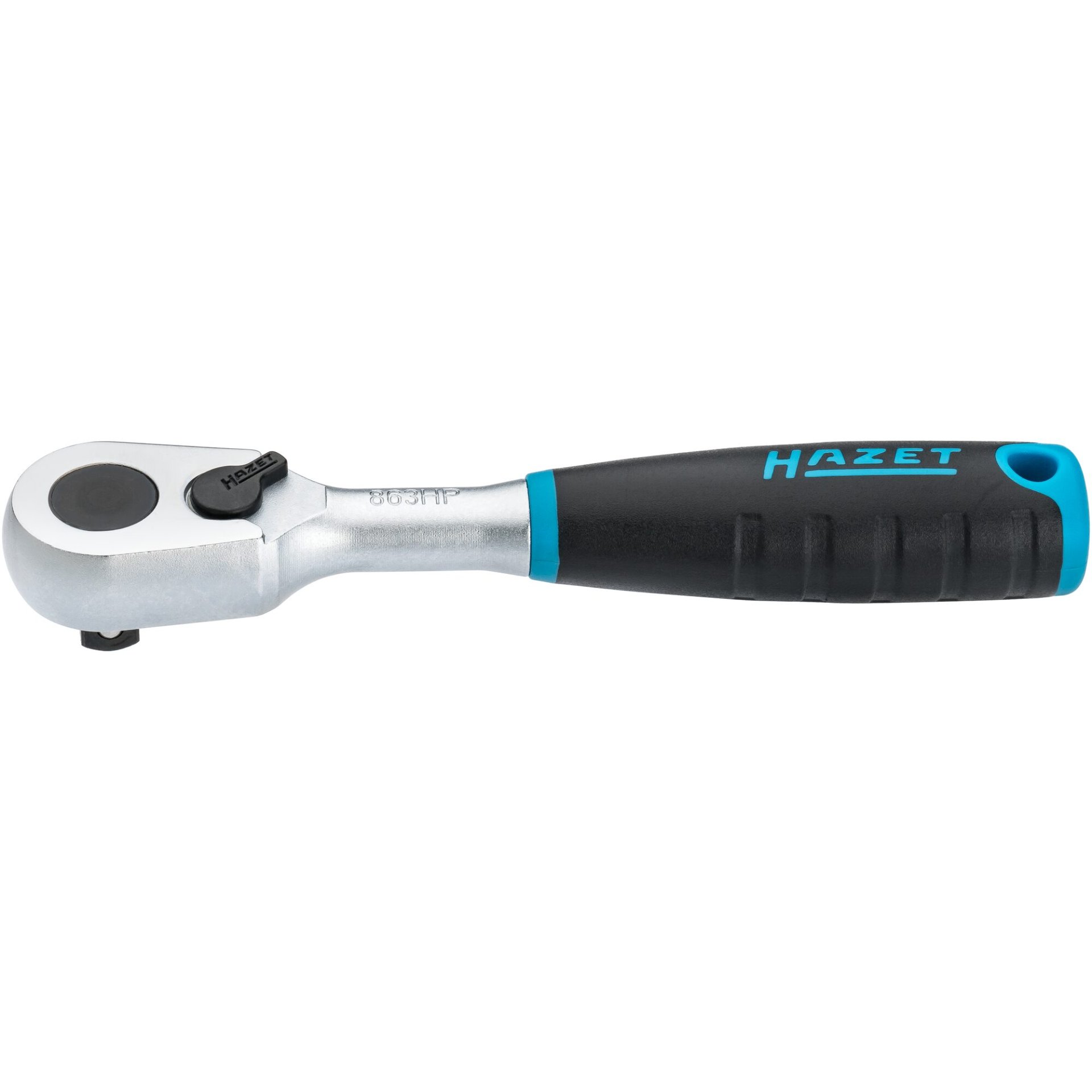 HAZET HiPer Feinzahn-Umschaltknarre 863HP ∙ 1/4 Zoll (6,3 mm) Vierkant massiv ∙ 116 mm
