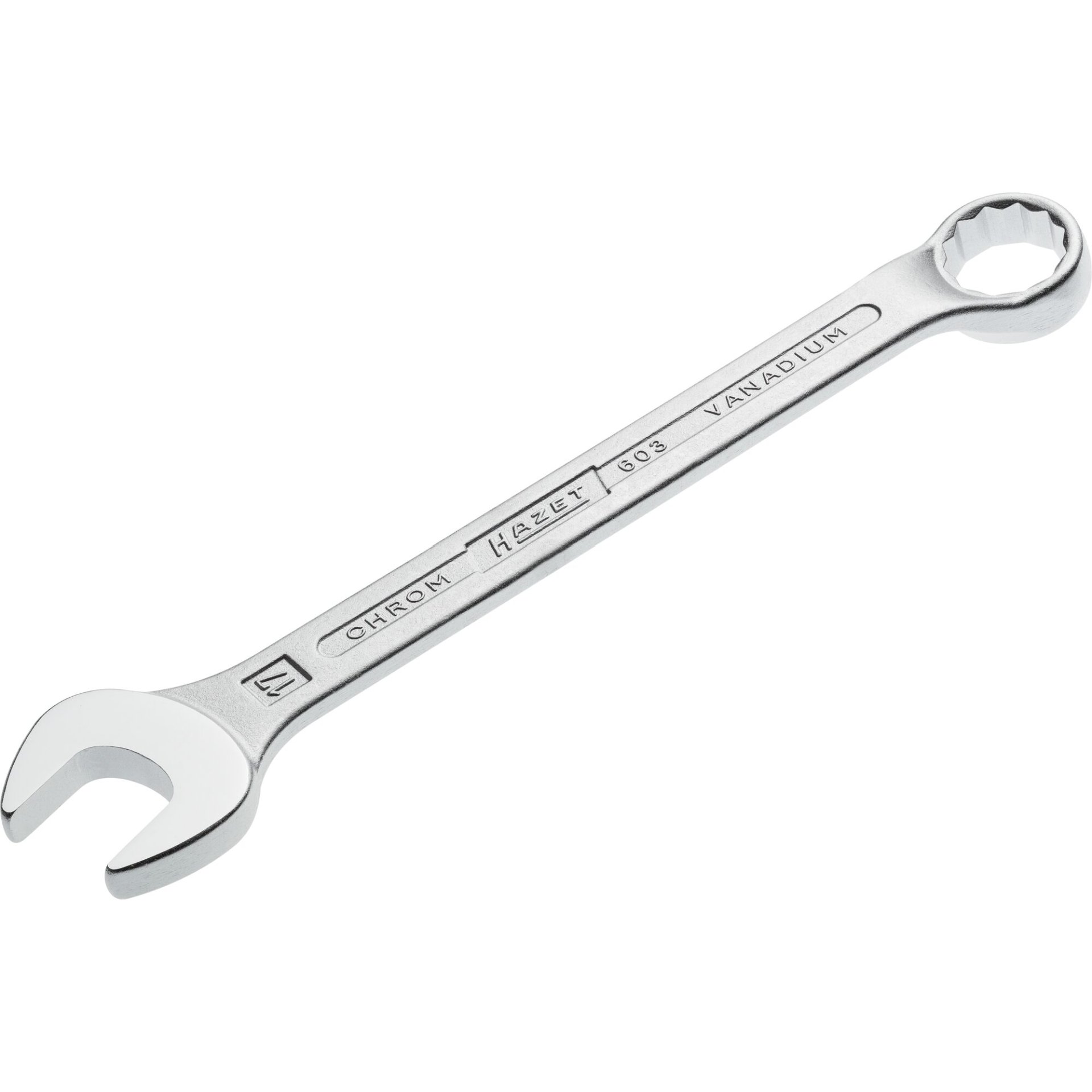 HAZET Clé mixte 603-17 ∙ Profil Traction à 12 pans extérieurs ∙ taille 17 mm