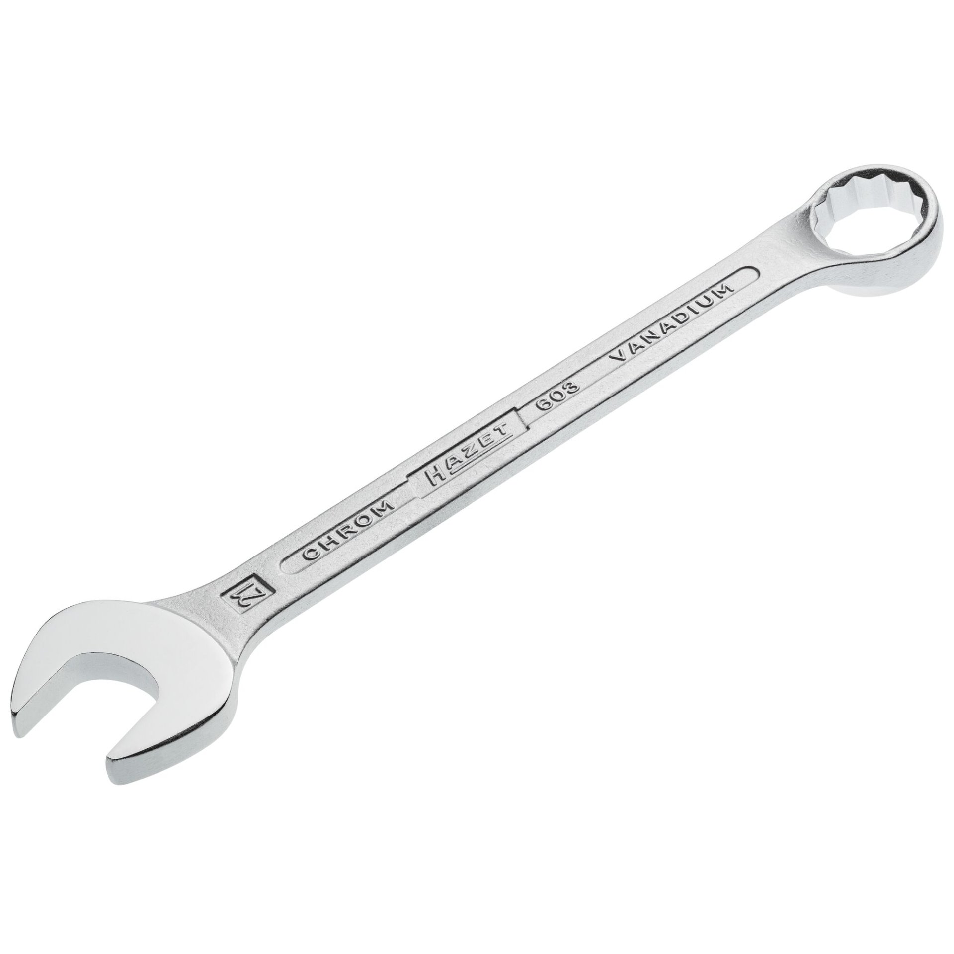 HAZET Llave combinada 603-21 ∙ Perfil de tracción hexagonal doble exterior ∙ ancho de llave 21 mm