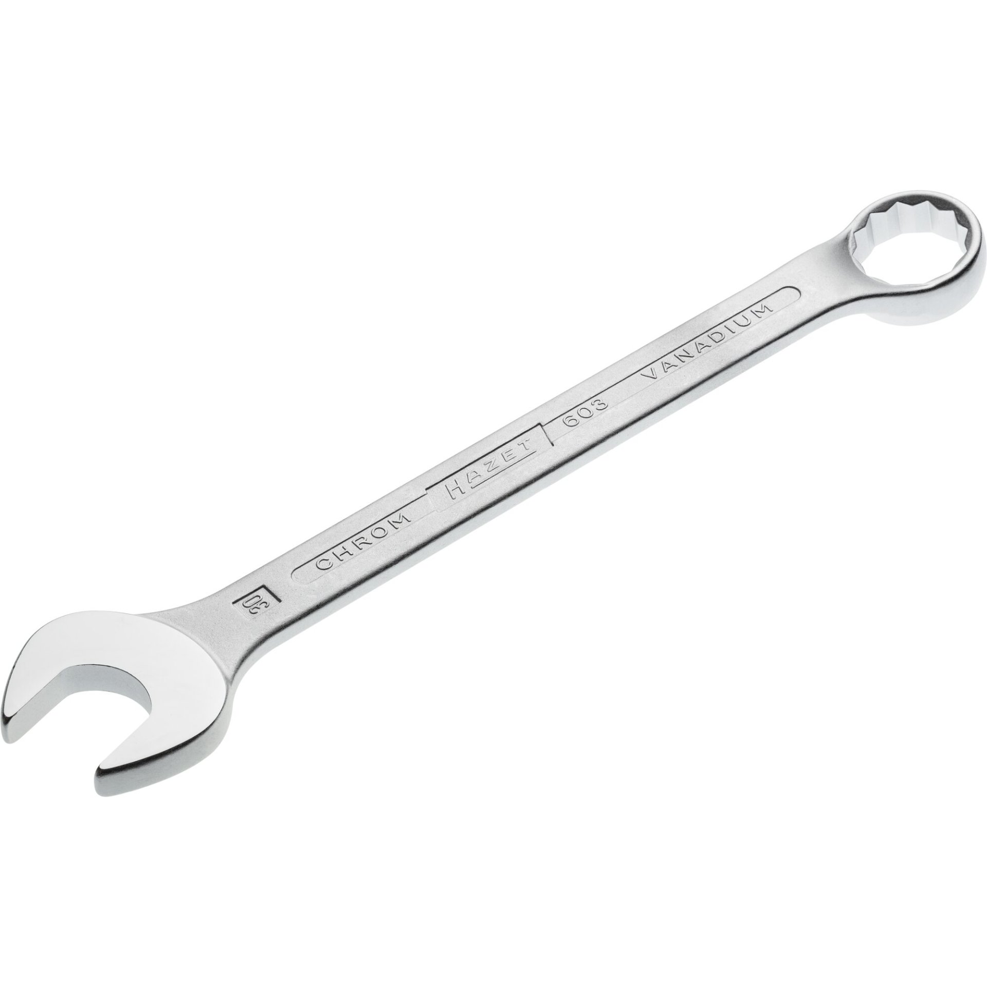 HAZET Combination wrench 603-30 ∙ Outside 12-point traction profile ∙ size 30 mm